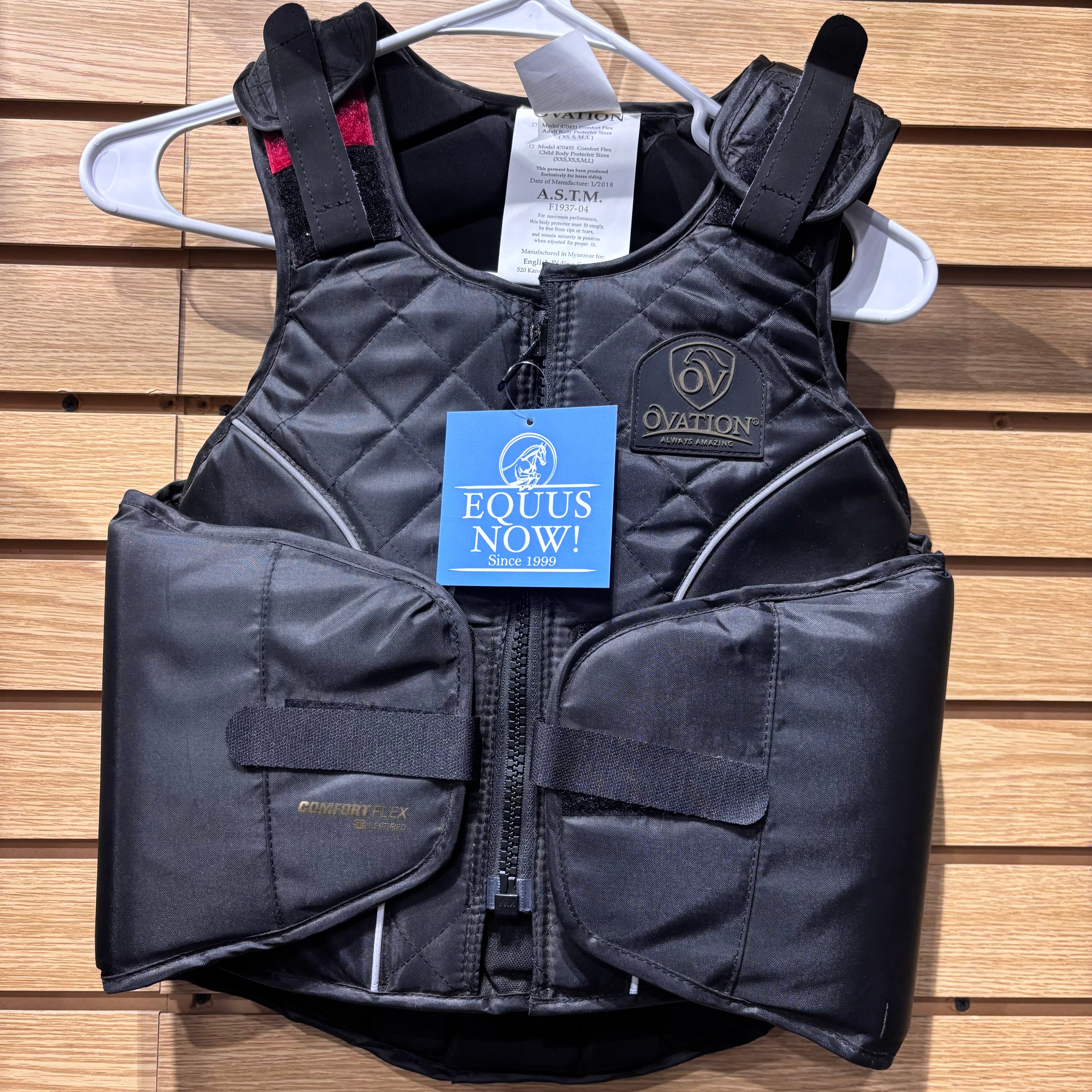 Used Child Medium Black Ovation ComfortFlex Body Protector
