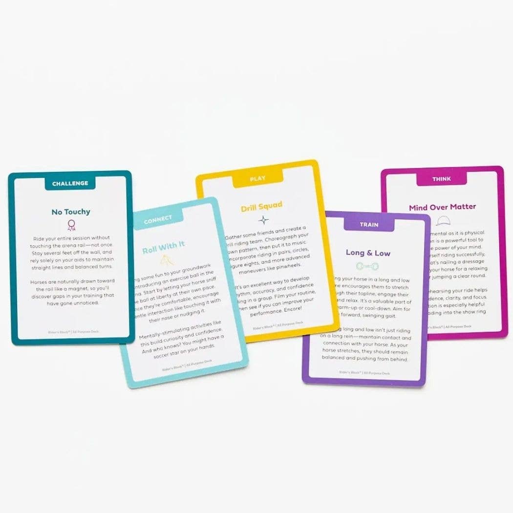 Stable Mind - Horse Riding Exercises & Activity Card Deck - All Purpose