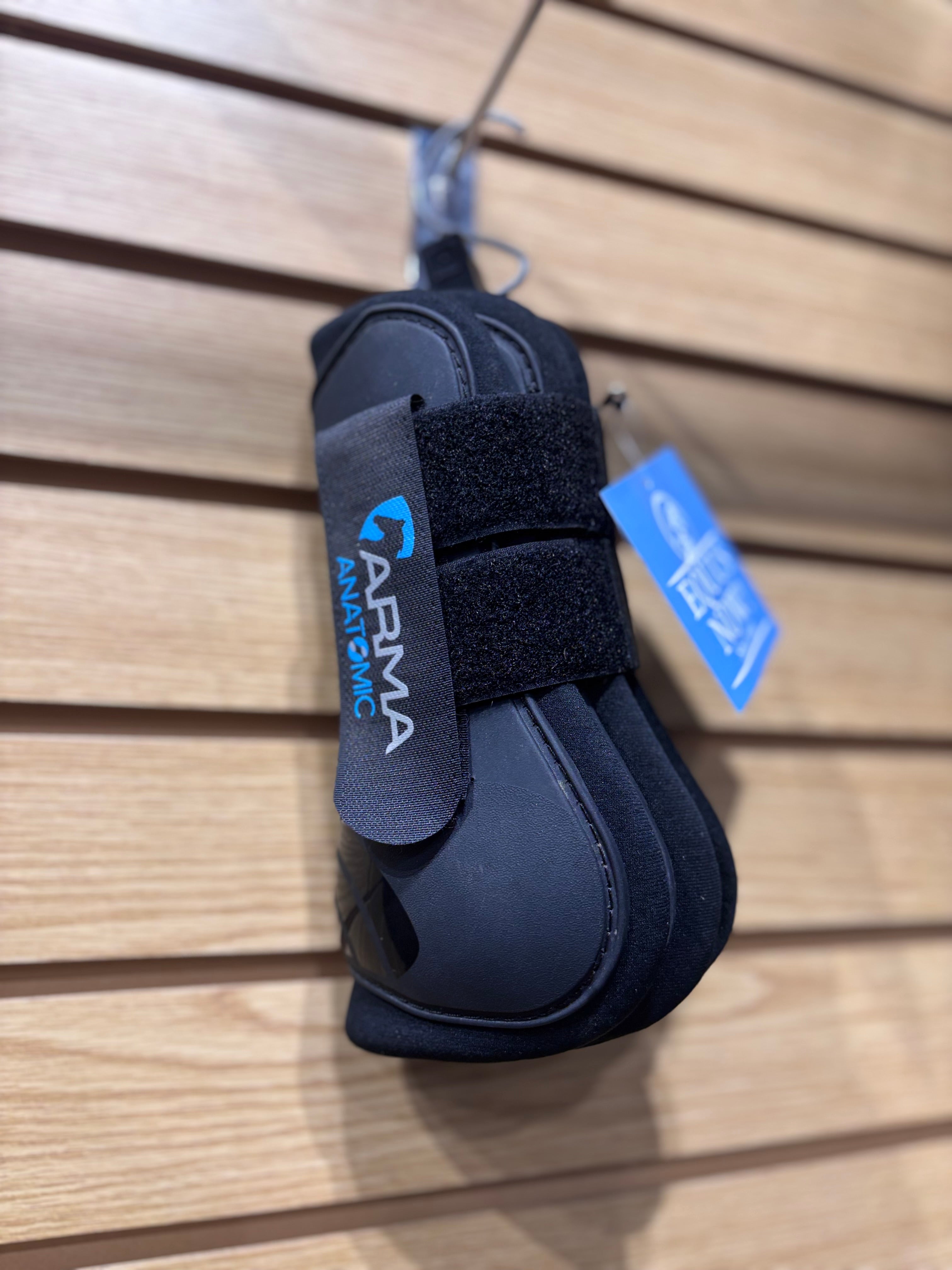 Used ARMA Open Front Tendon Boots Cob Size Black