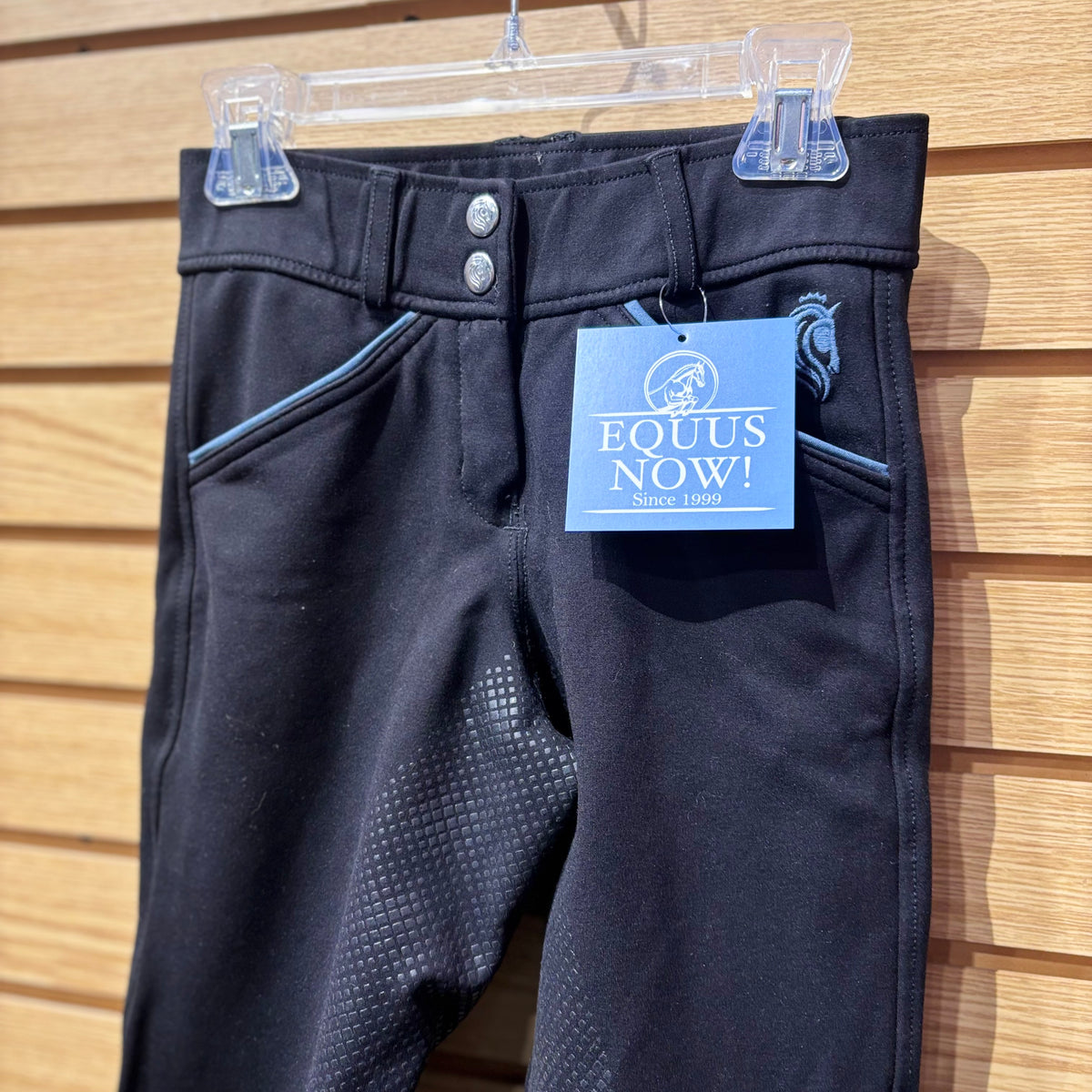 Used US 22 Black Equinavia Silicone Full Seat Breeches