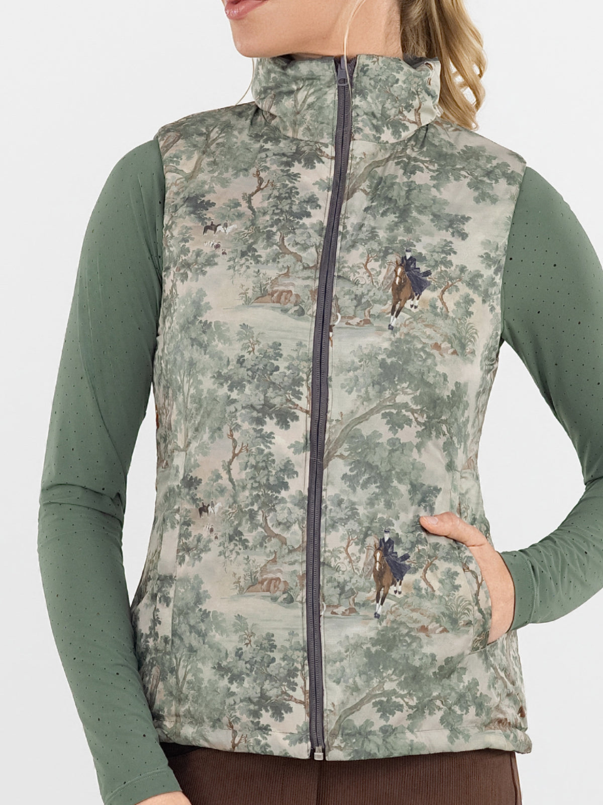 Dapplebay Quilted Reversible Vest Graphite