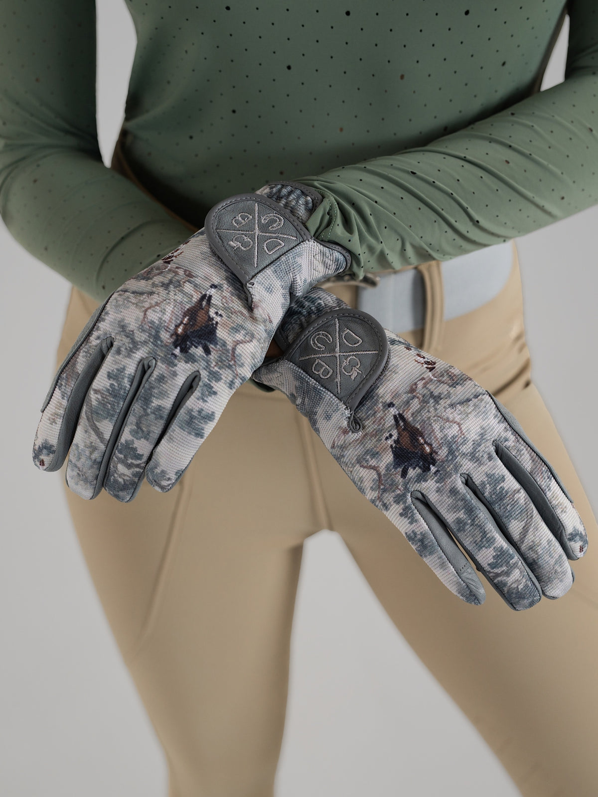 Dapplebay Hunt Tapestry Riding Gloves