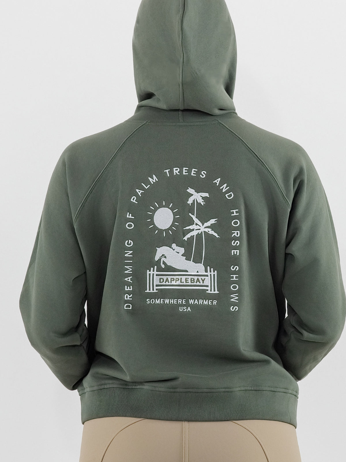 Dapplebay Palm Trees & Horse Shows Hoodie