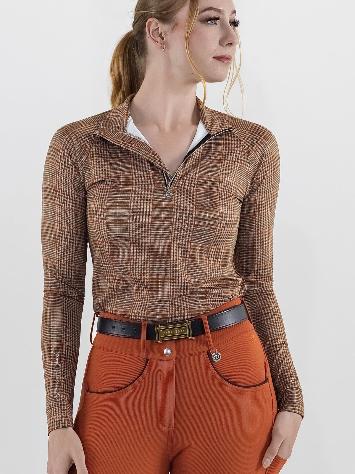 Dapplebay Heirloom 1/4 Zip Long Sleeve Riding Top
