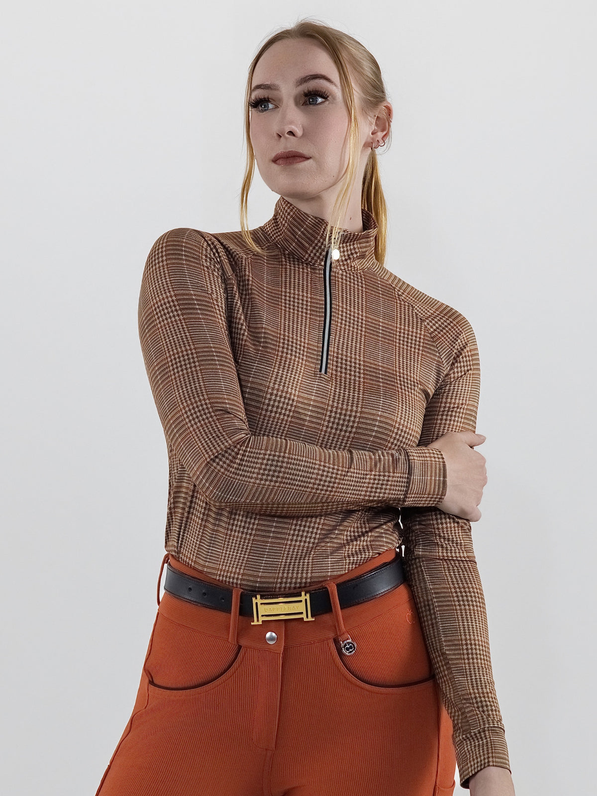 Dapplebay Heirloom 1/4 Zip Long Sleeve Riding Top