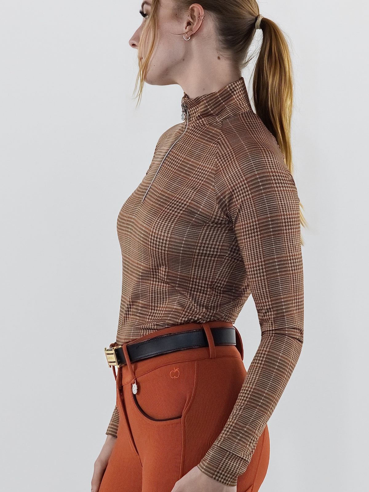 Dapplebay Heirloom 1/4 Zip Long Sleeve Riding Top
