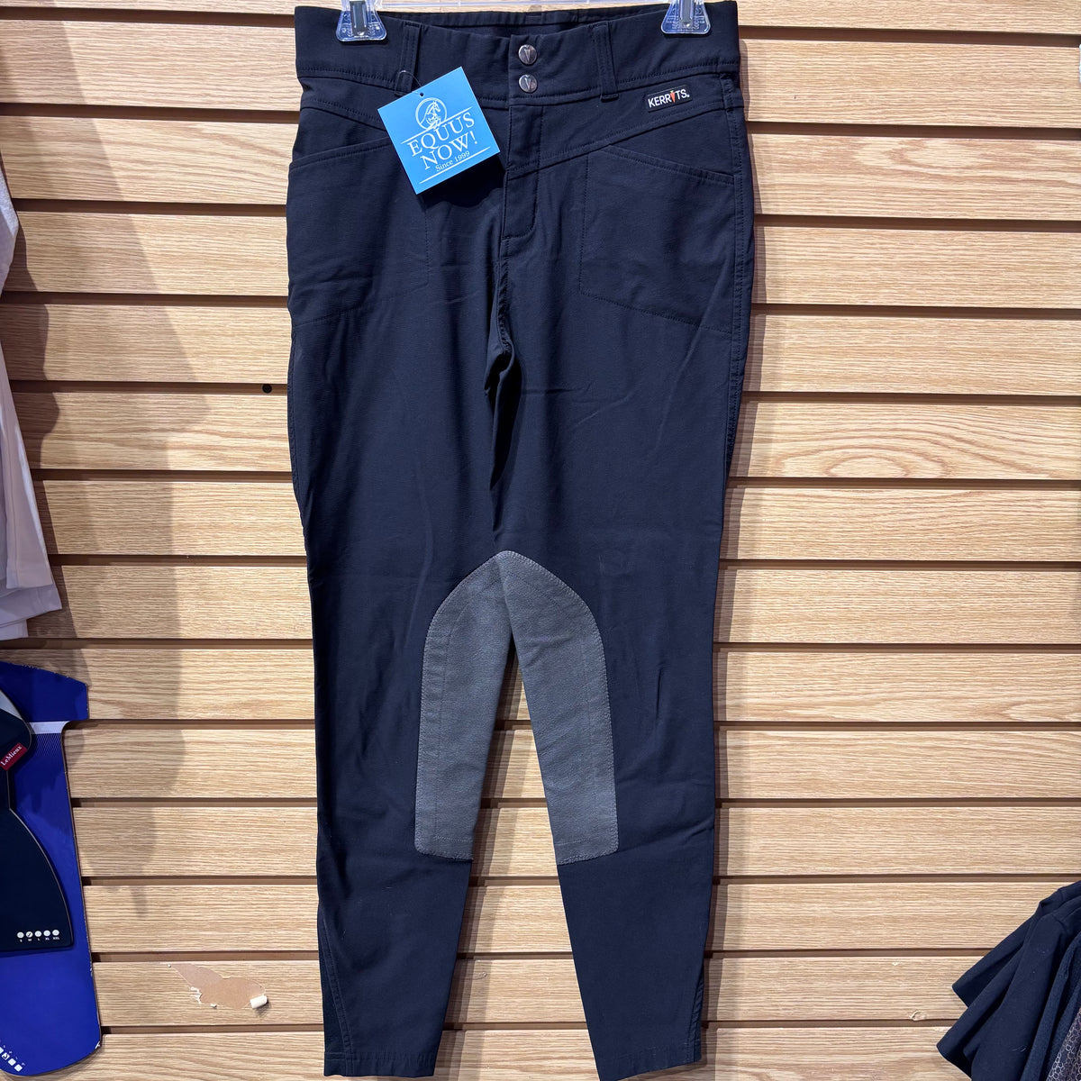 Used Medium Black Kerrits Crossover Knee Patch Breech