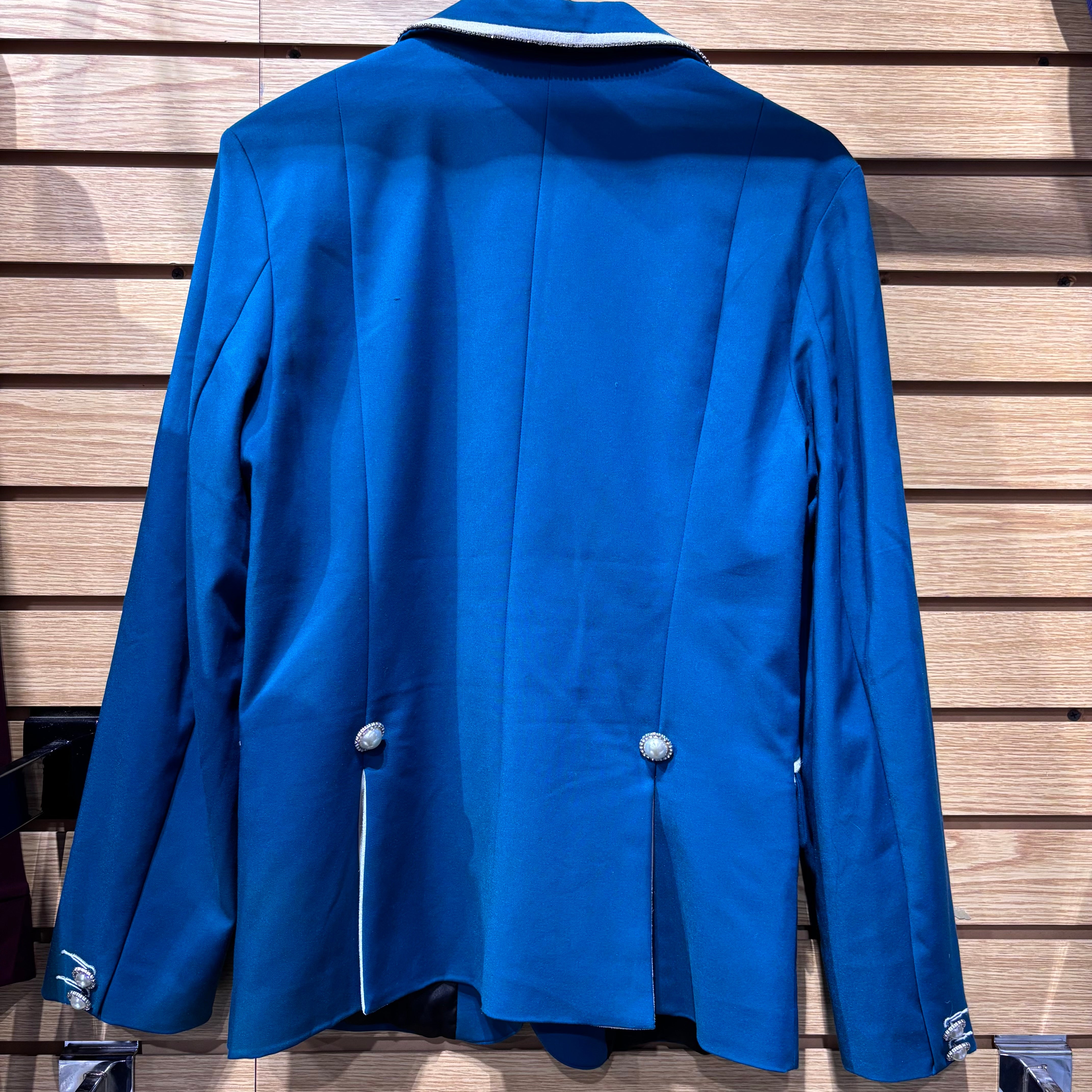 Used Medium Annies Equestrienne Apparel Teal Show Coat