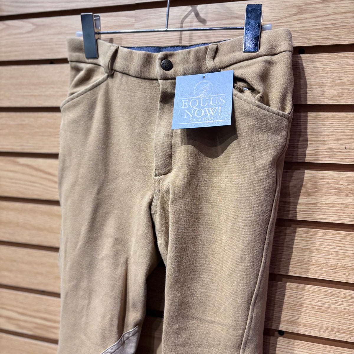 Used Youth 16 Tan Tuffrider Knee Patch Breeches