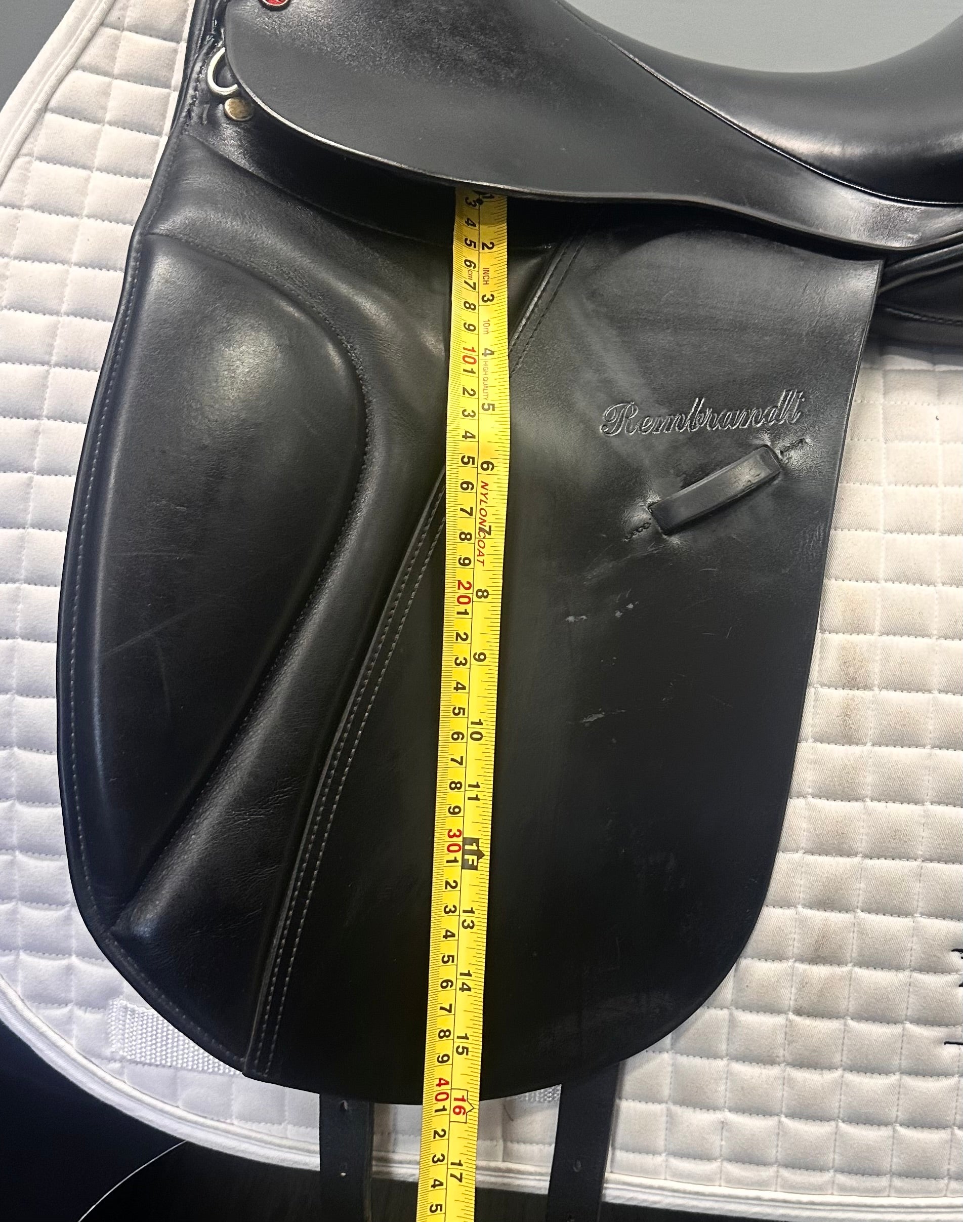 Used Rembrandt Dressage Saddle 17.5" Wide Tree