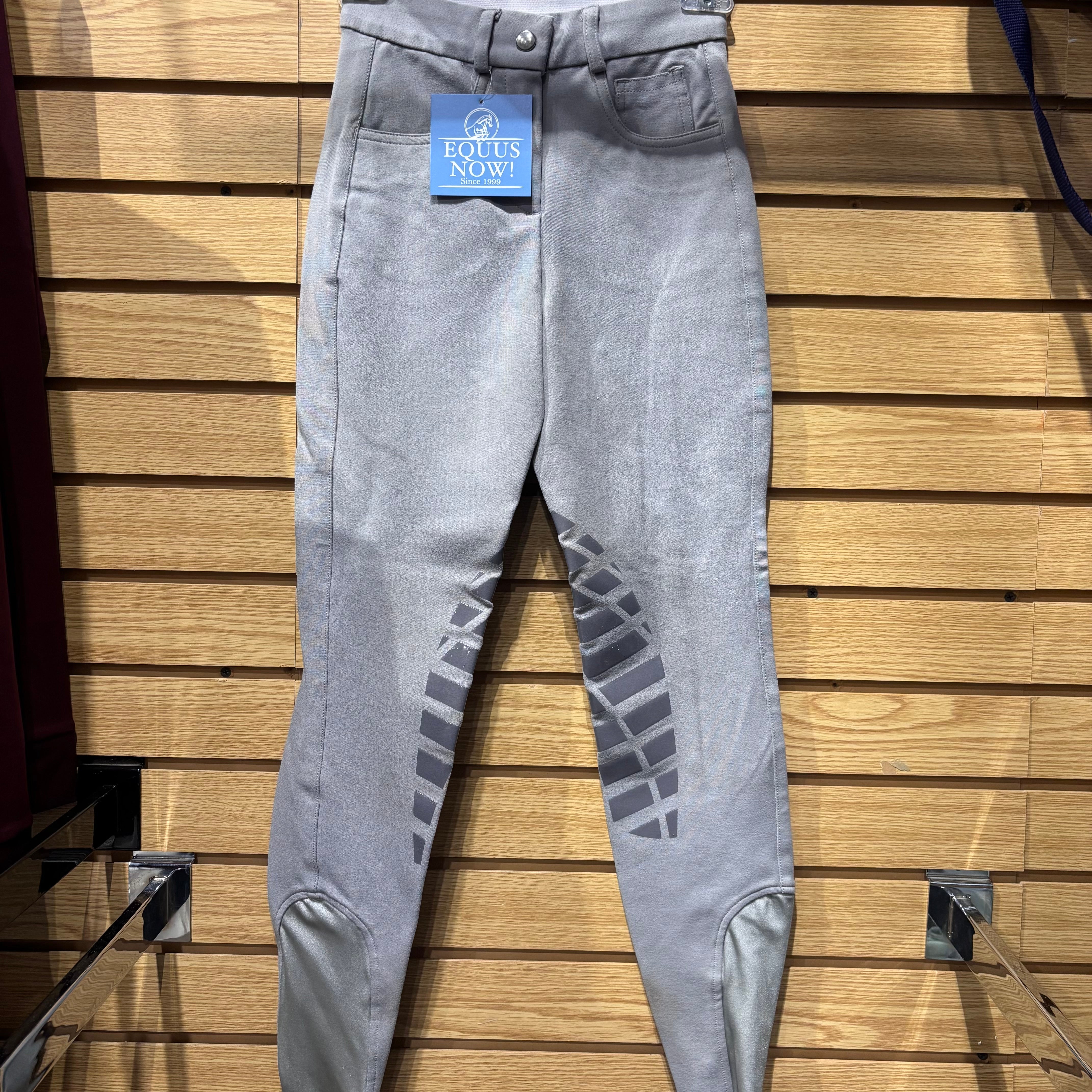 Used 22 Grey HR Farm Silicone Knee Patch Breeches
