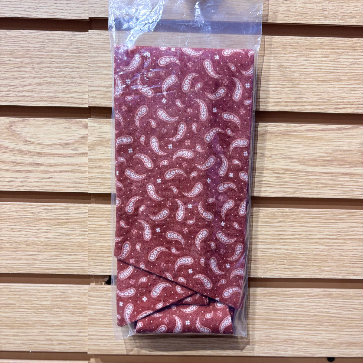 Used Rust Paisley Stock Tie