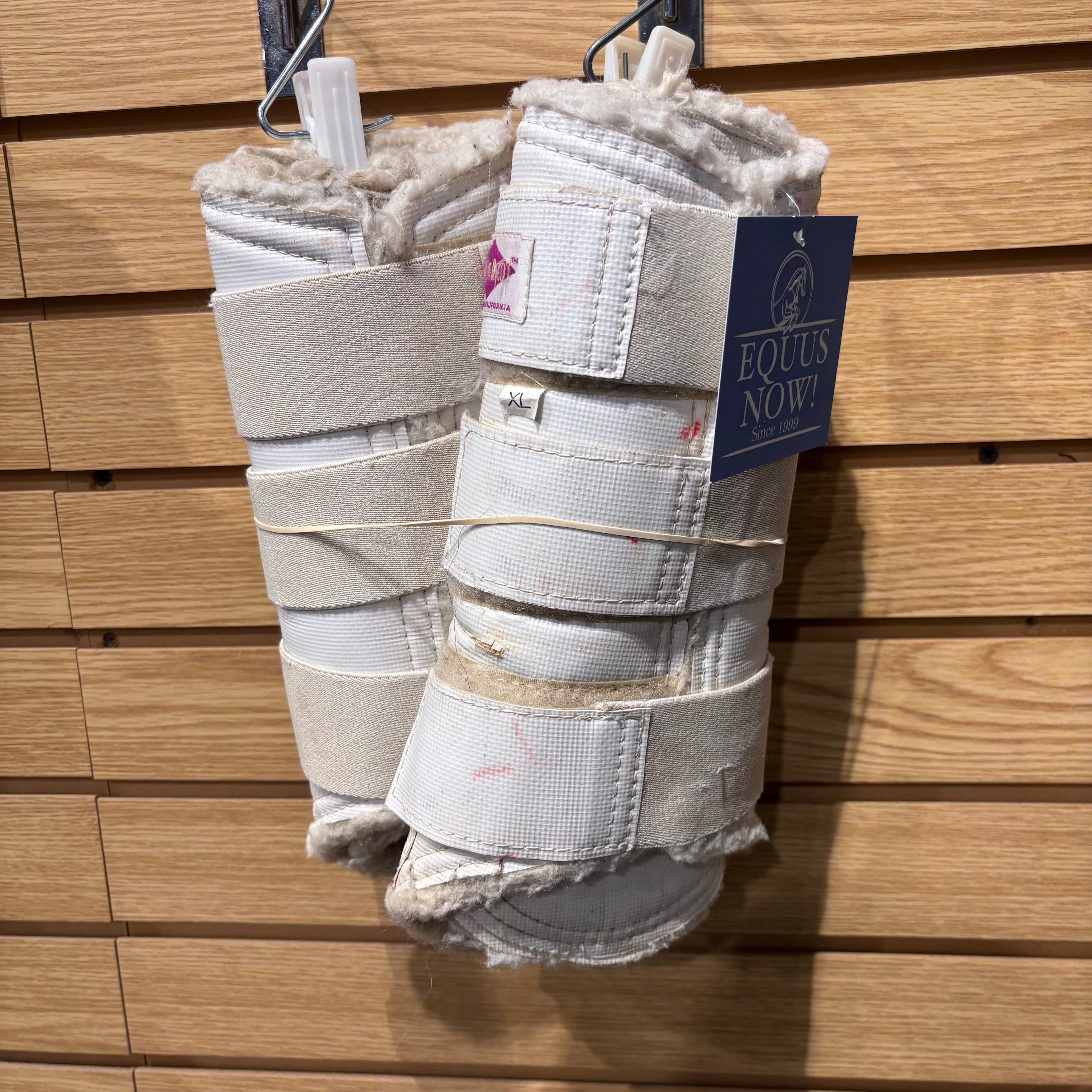 Used X-Large White Pelham Splint Boots - Set of 4