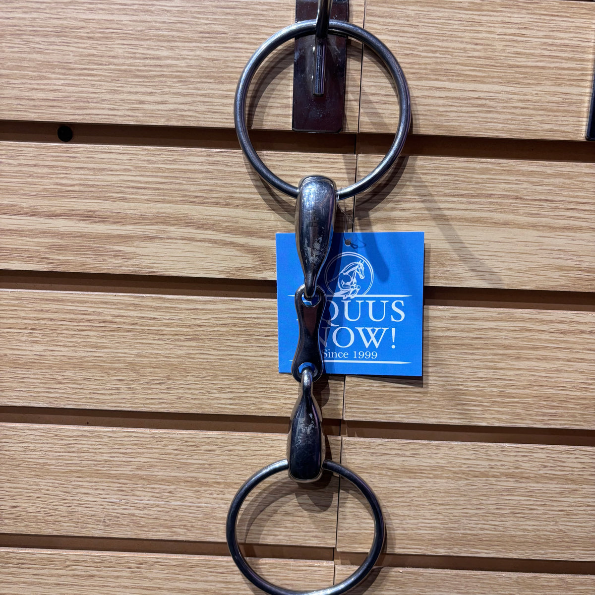 Used 5.25" Stubben Stainless Steel Double Jointed Loose Ring Snaffle
