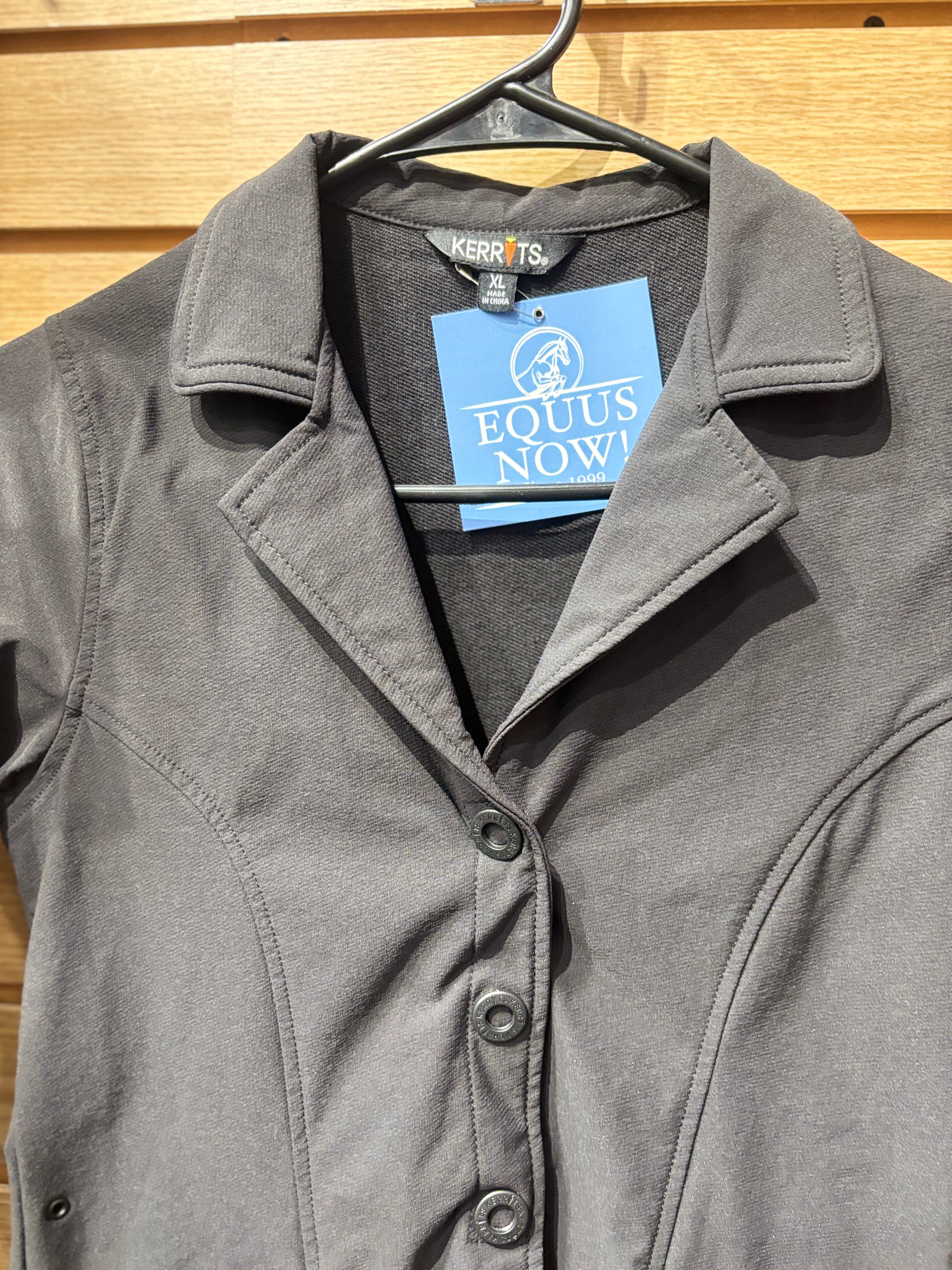 Used Youth X-Large Black Kerrits Show Coat