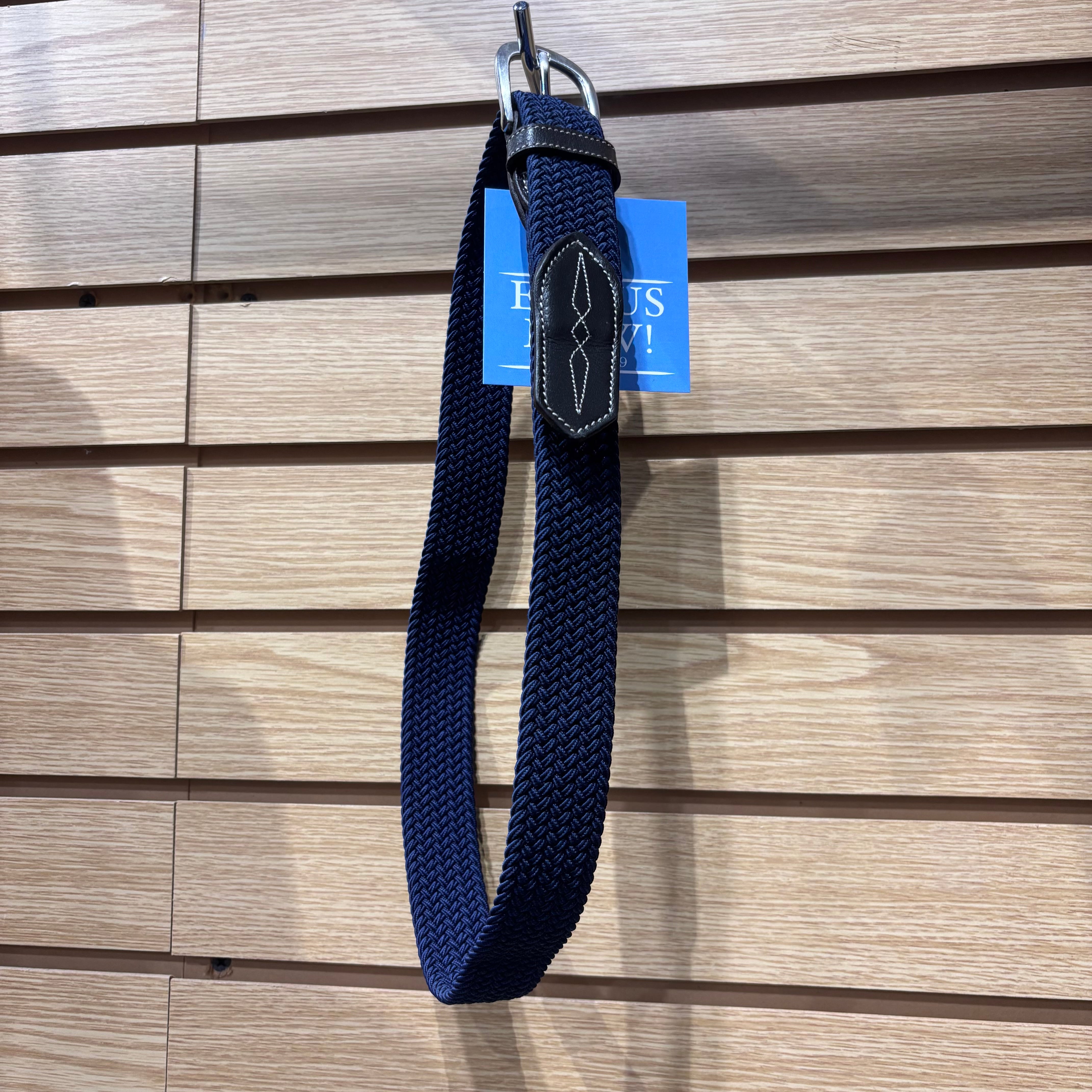 Used XS/S Navy Braided Belt