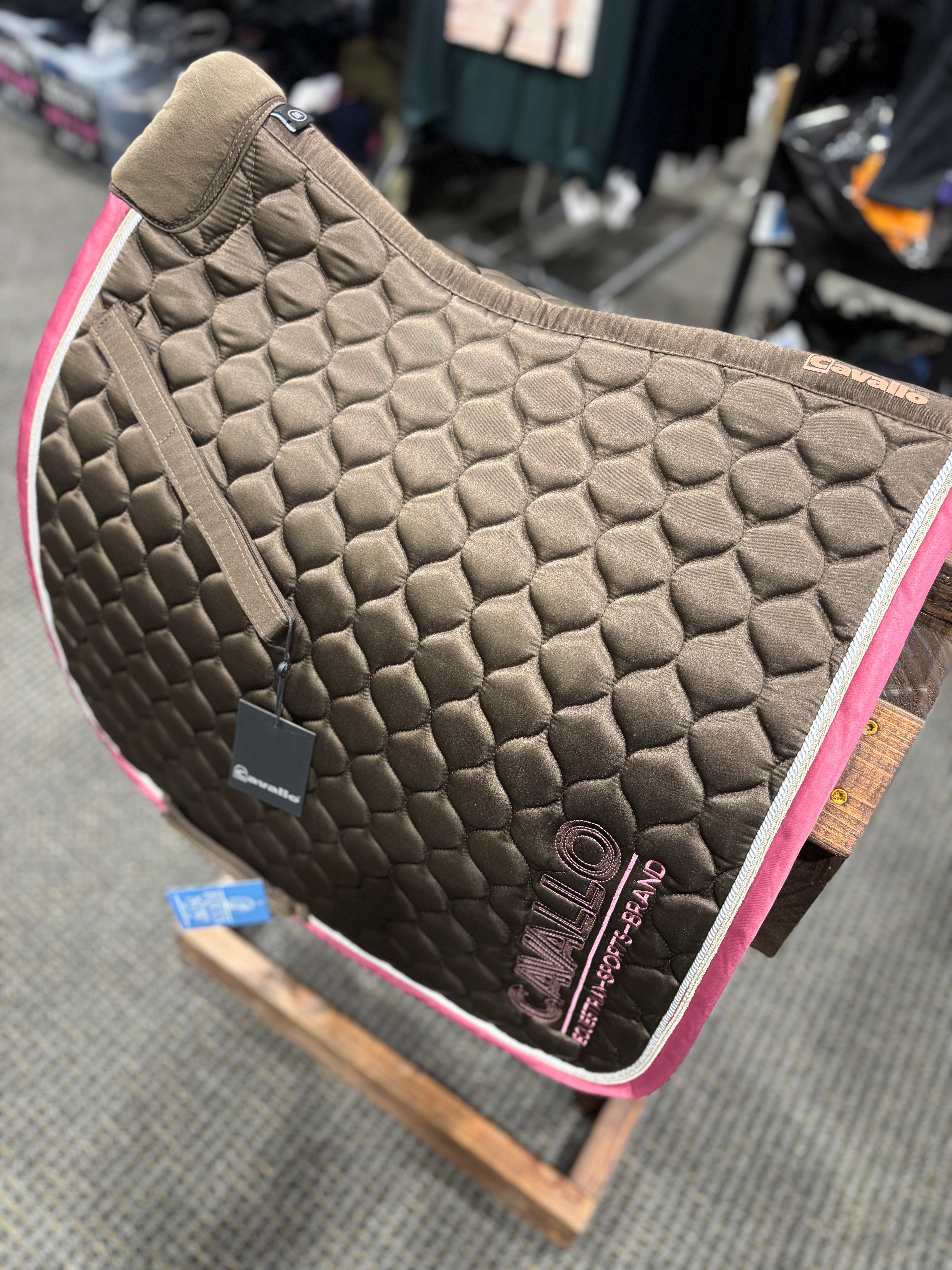 Used Brown/Pink Cavallo Dressage Pad