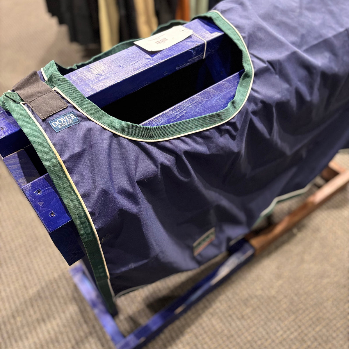 Used Navy Dover Waterproof Quarter Sheet