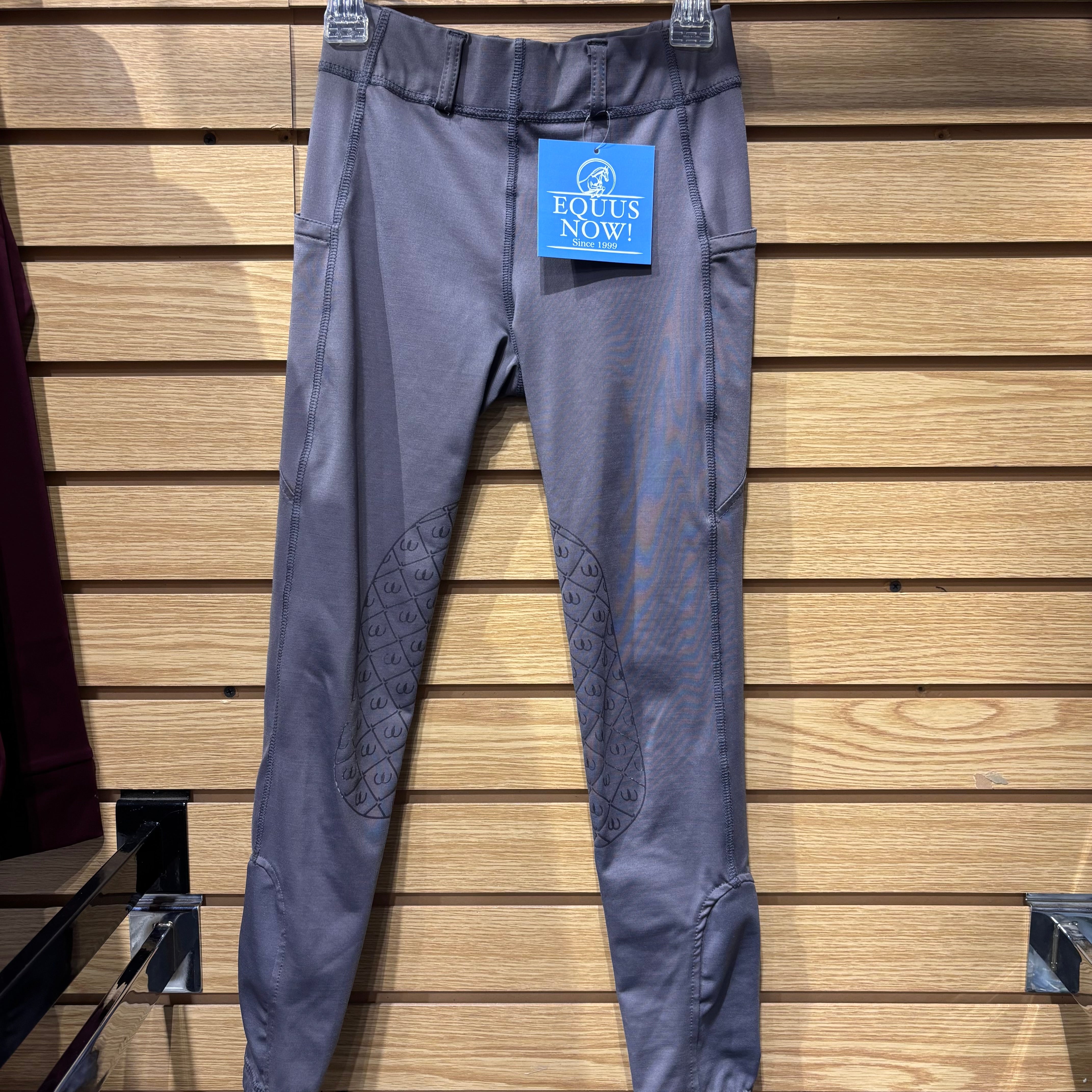 Used Kids Large Grey Ovation Riding Tights