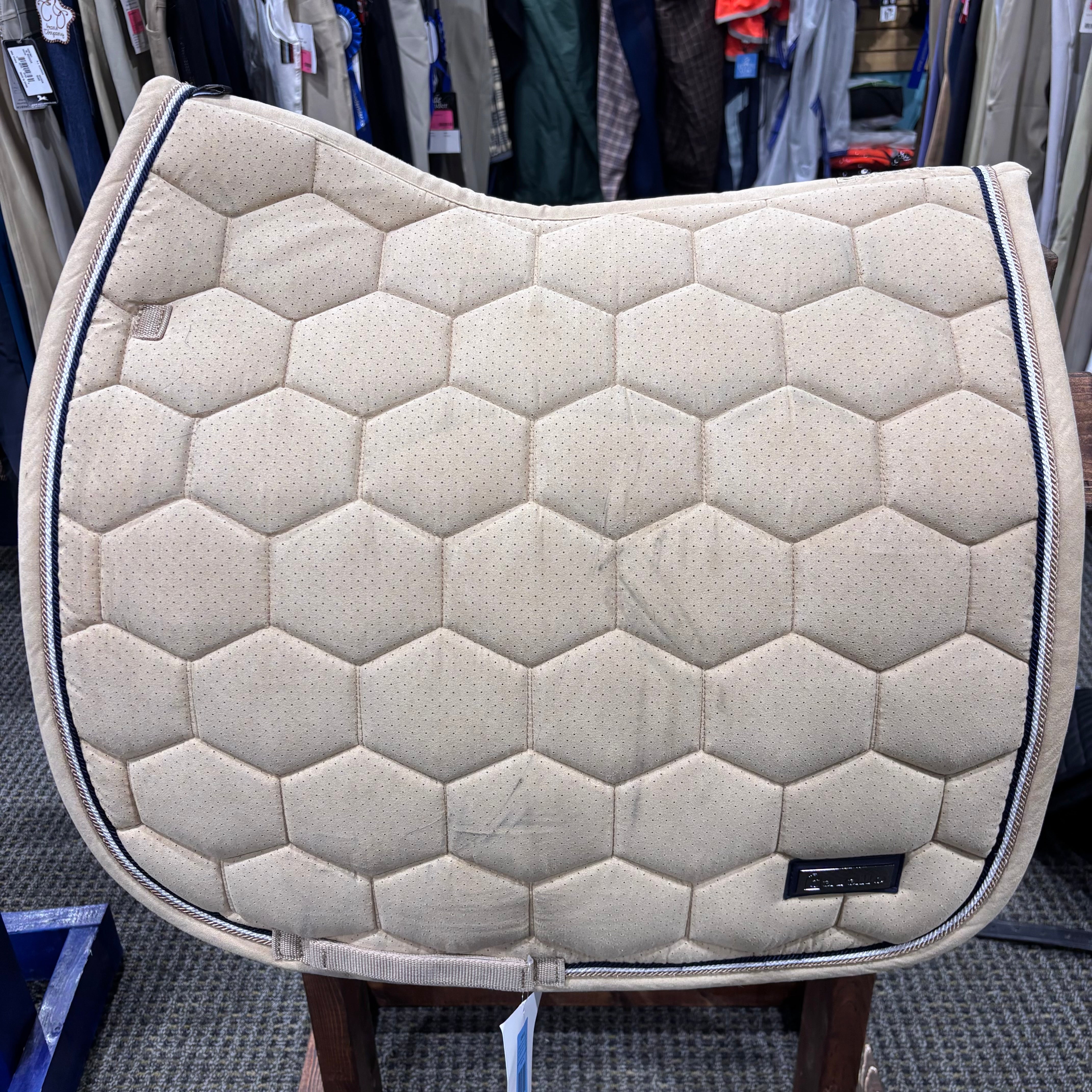 Used Cavallo Suede Tan Dressage Saddle Pad