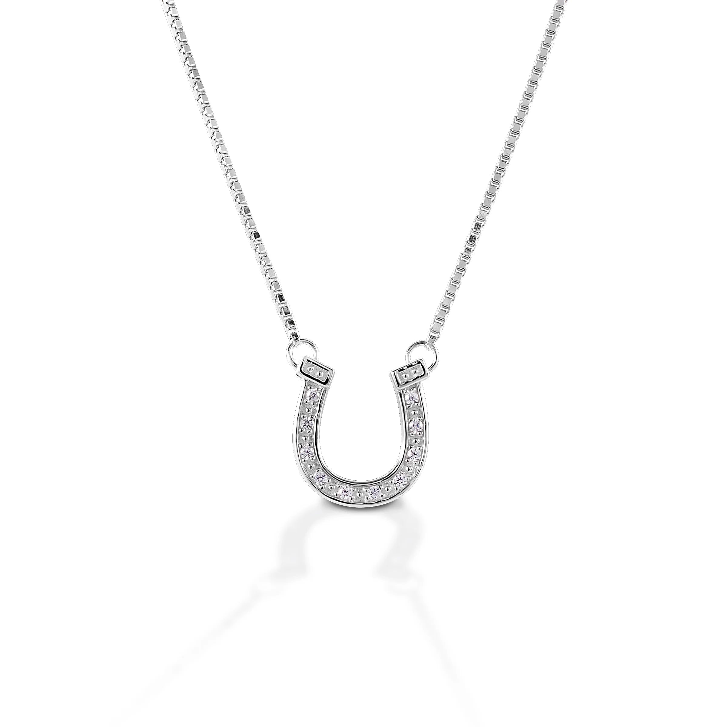 Kelly Herd Pavé Horseshoe Necklace