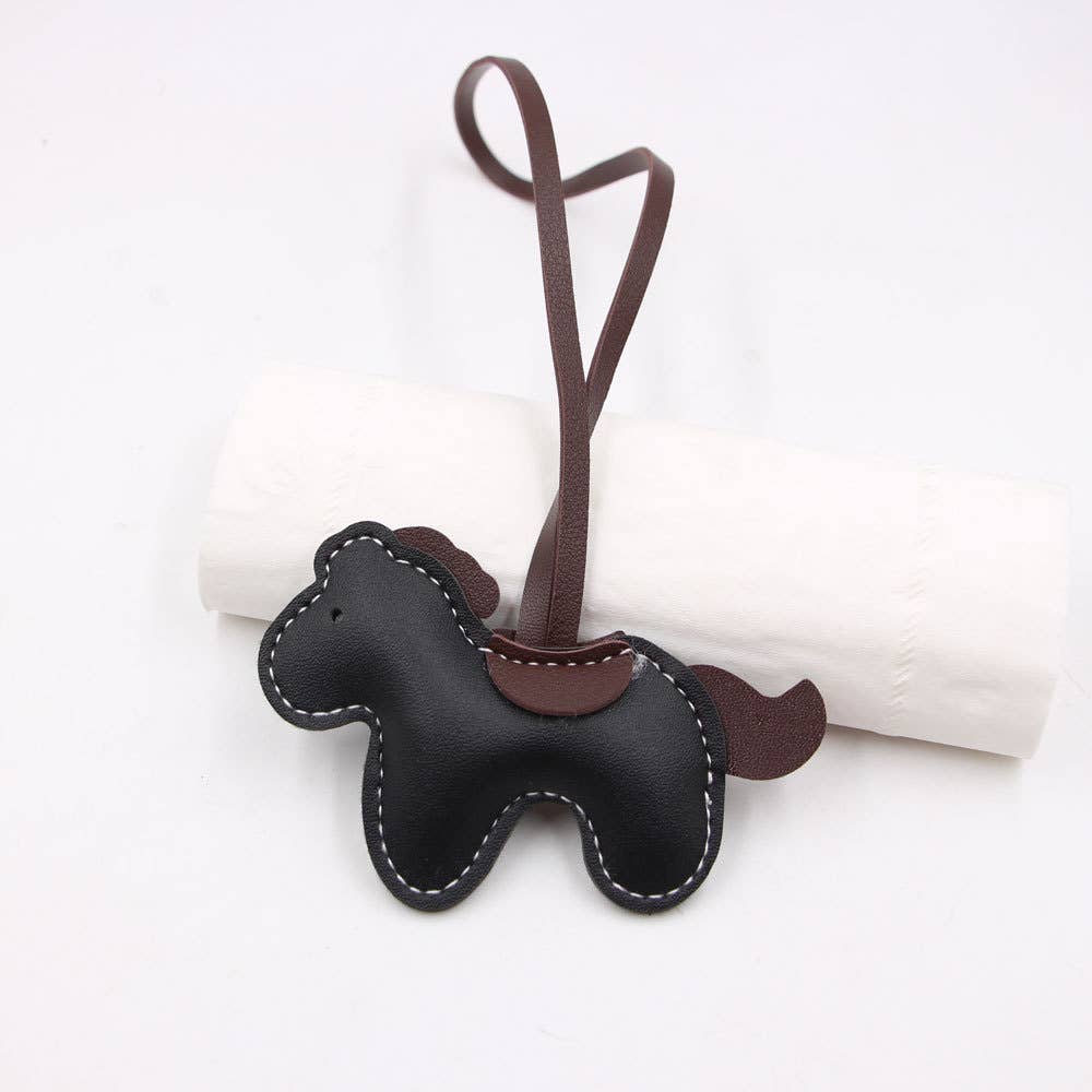 Leather Horse Bag Charm