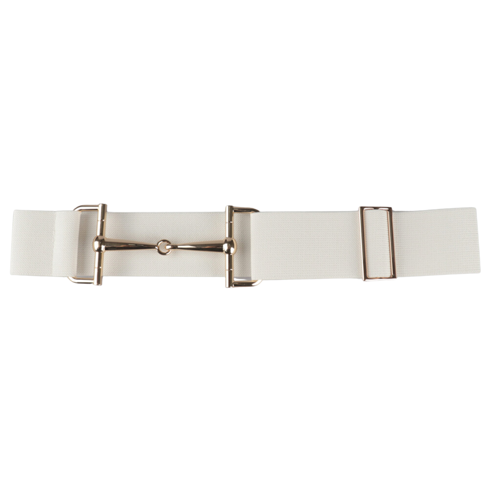 ELASTIC STRETCH BELT WITH HORSEBIT DETAIL