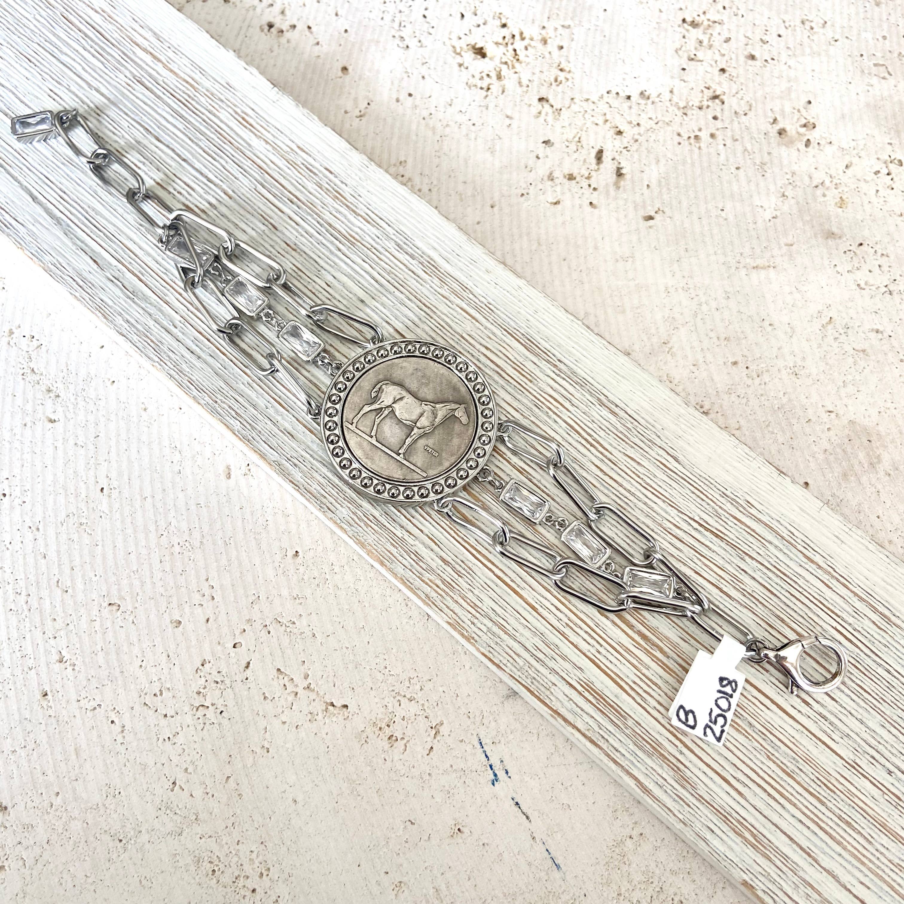 Handmade Horse Coin Bracelet