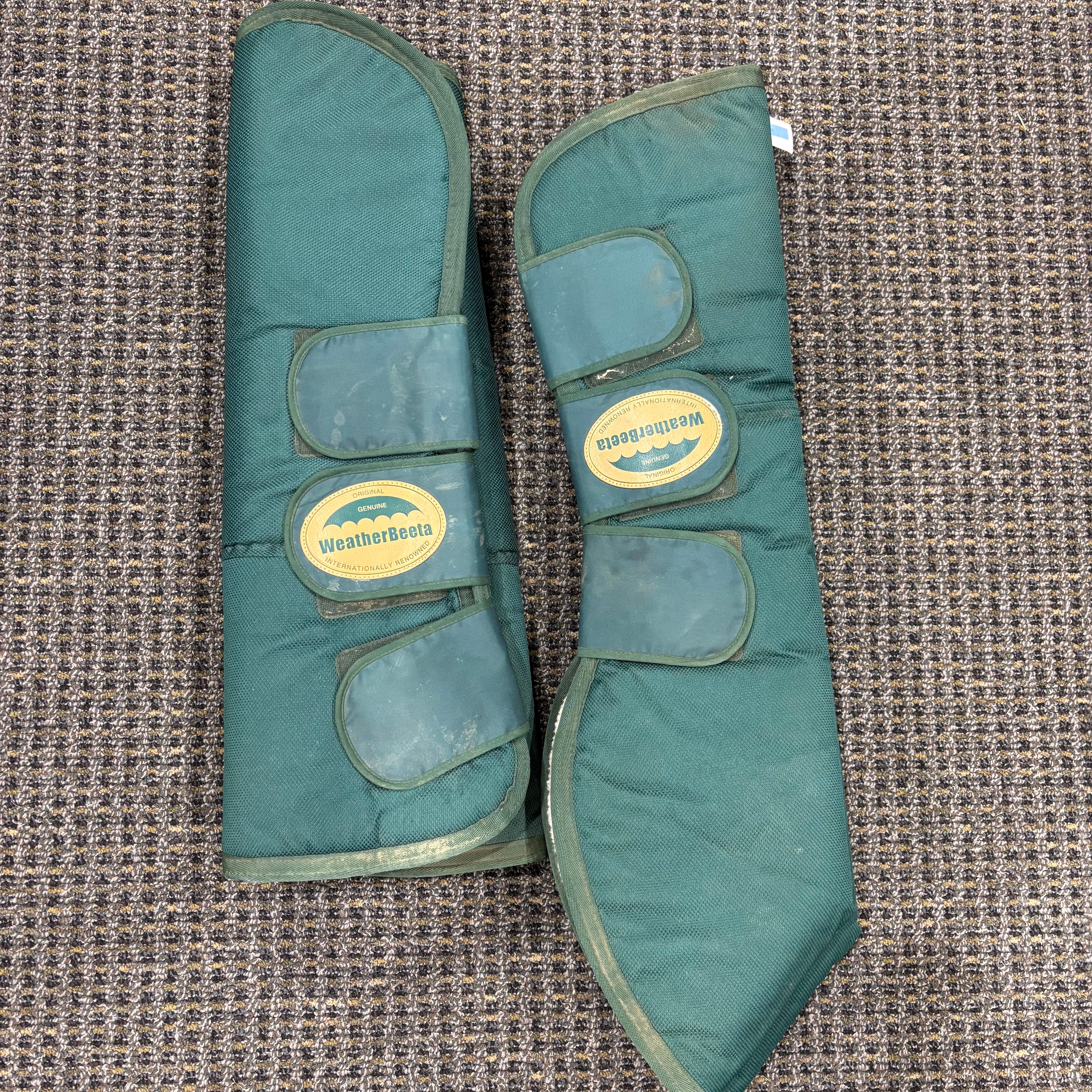 Used Weatherbeeta Fleece Lined Green Shipping Boots Horse