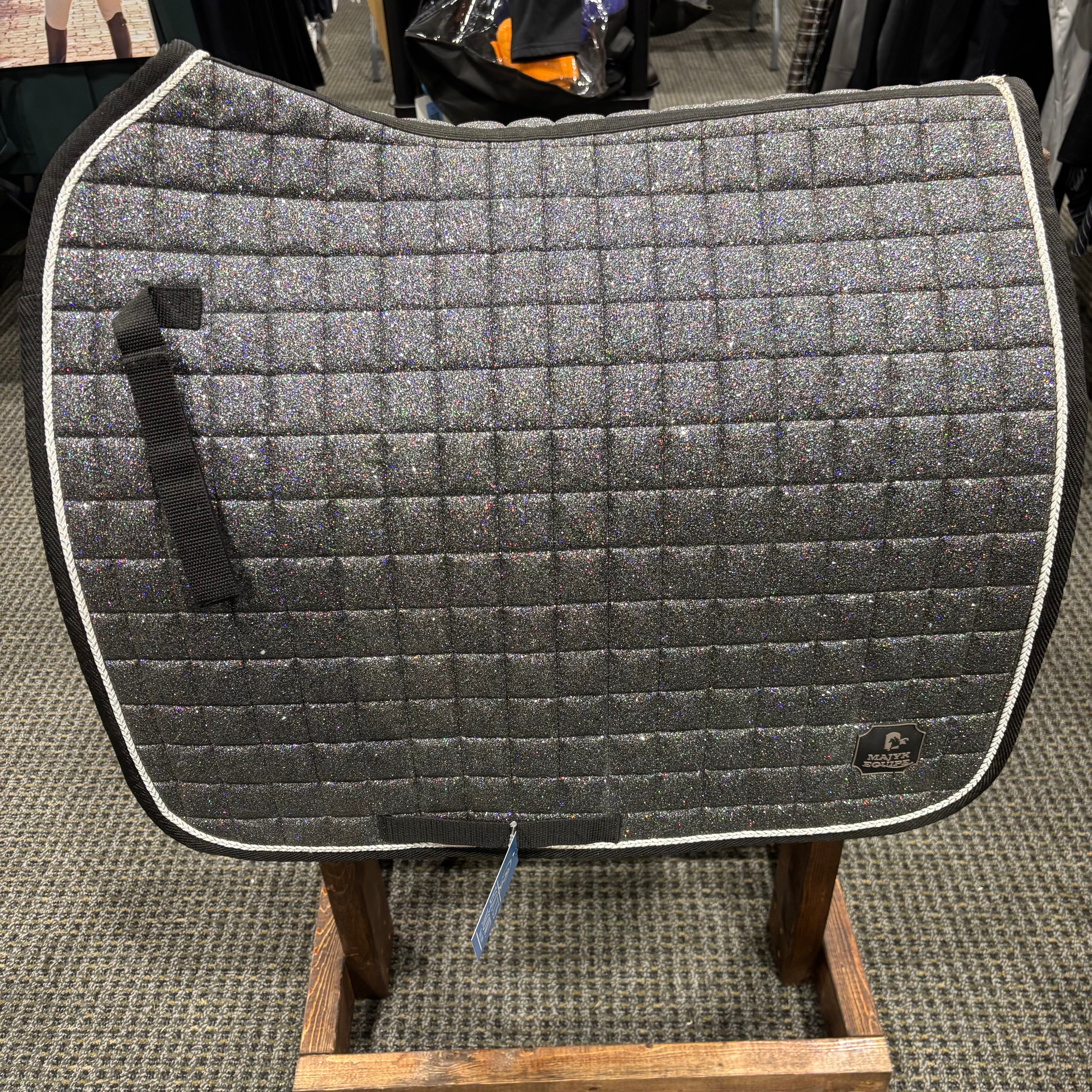 Used Majyk Equipe  Silver Glitter Dressage Saddle Pad