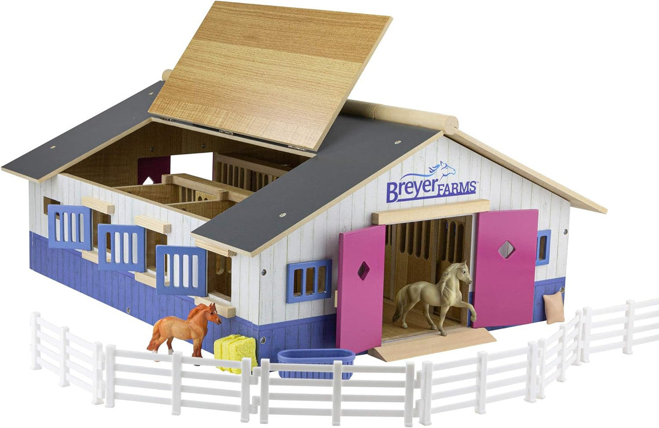 Breyer Farms Deluxe Wood Stable Playset - sku to order - 110354