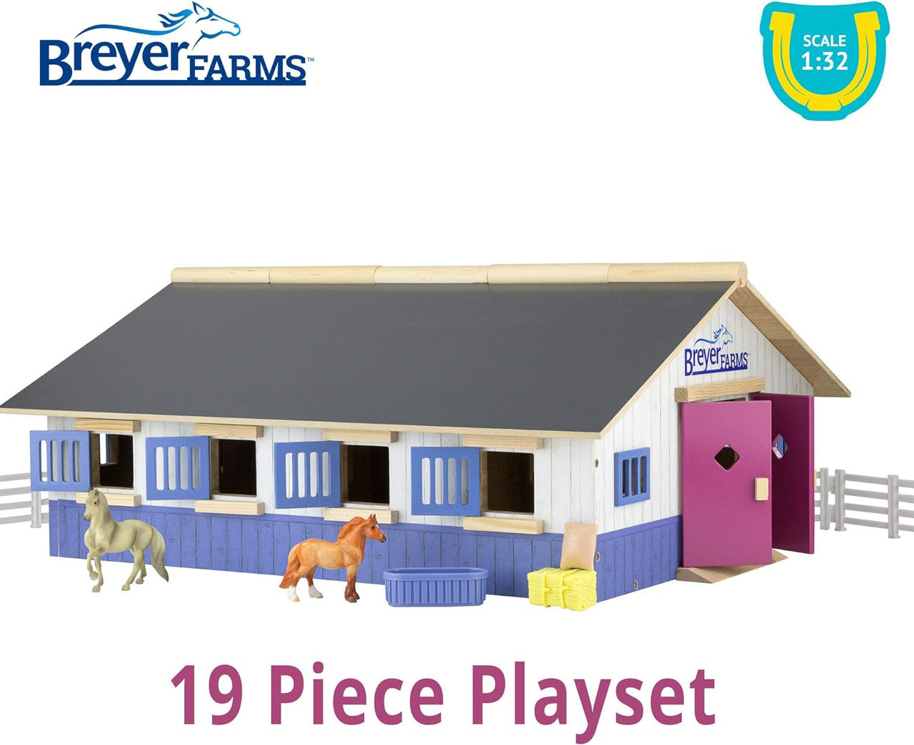 Breyer Farms Deluxe Wood Stable Playset - sku to order - 110354