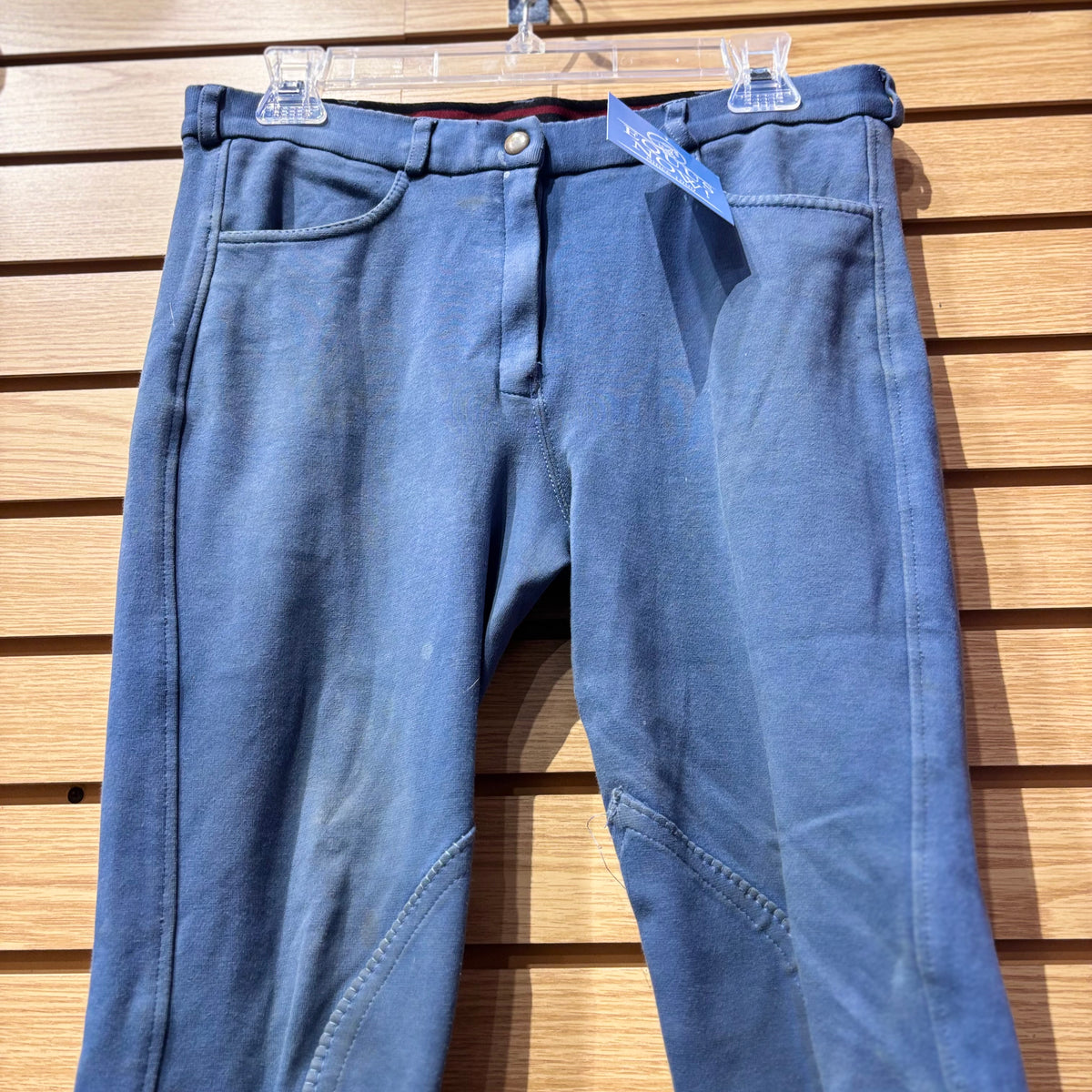 Used 28R Blue Knee Patch Breeches