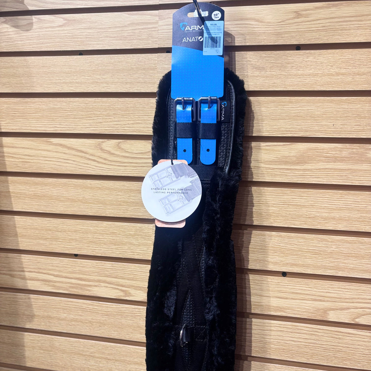 Used ARMA SupaFleece Anatomic 30" Black Dressage Girth