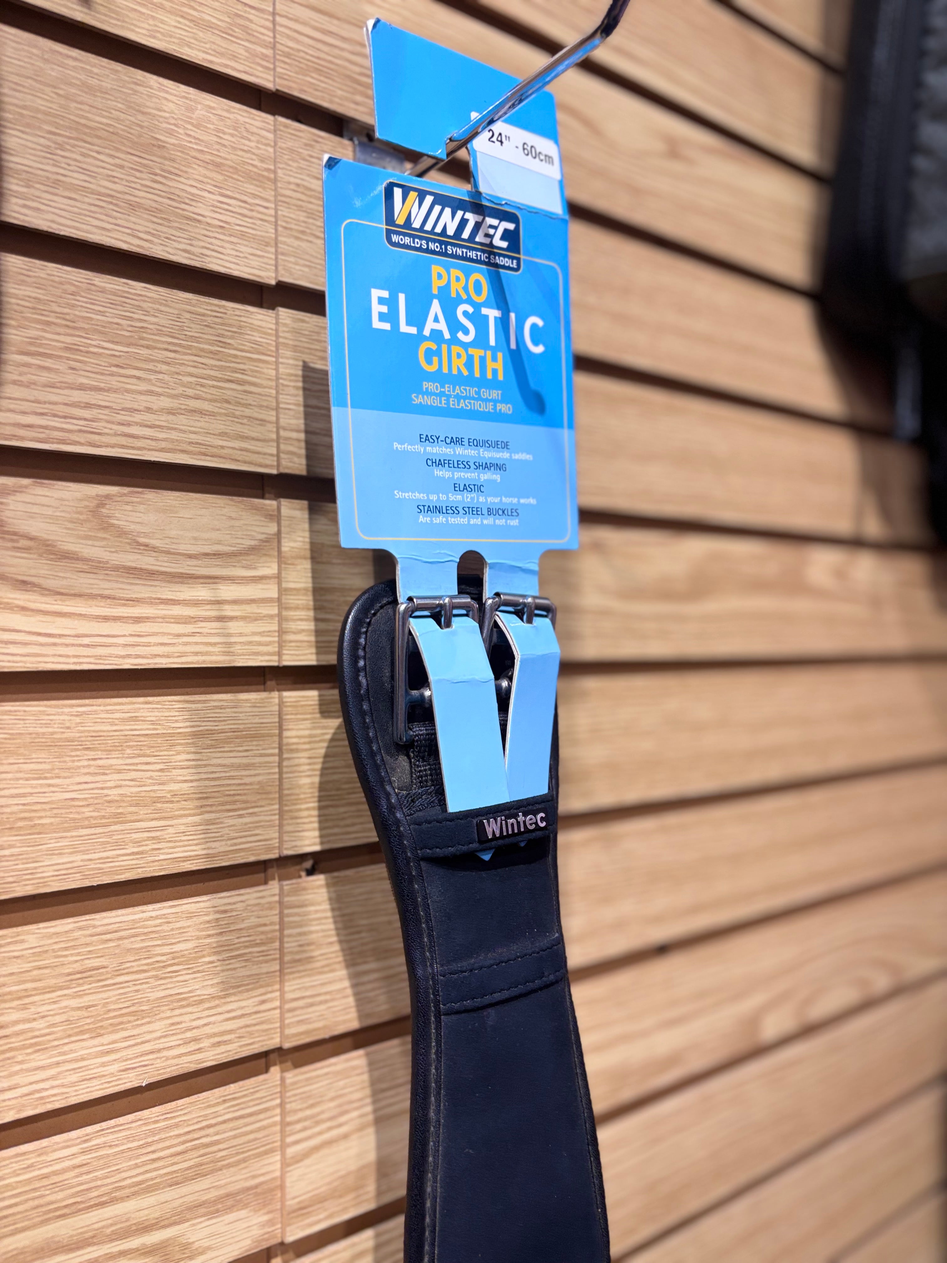 Used Wintec 24" Black Pro Elastic Dressage Girth