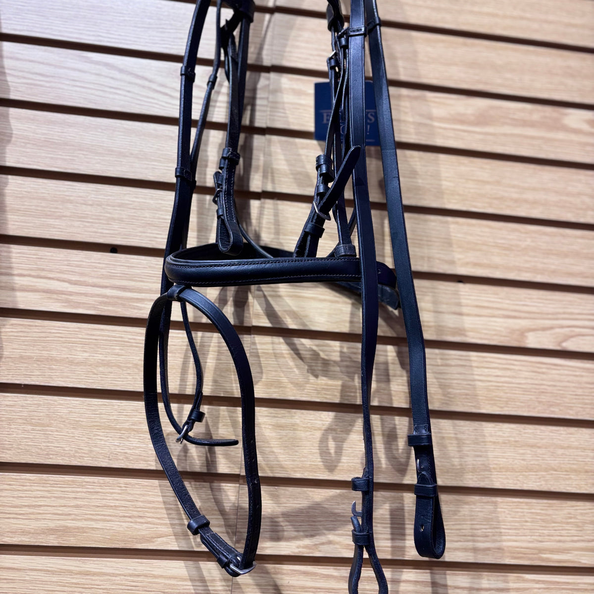Used Black Flash Bridle with Reins