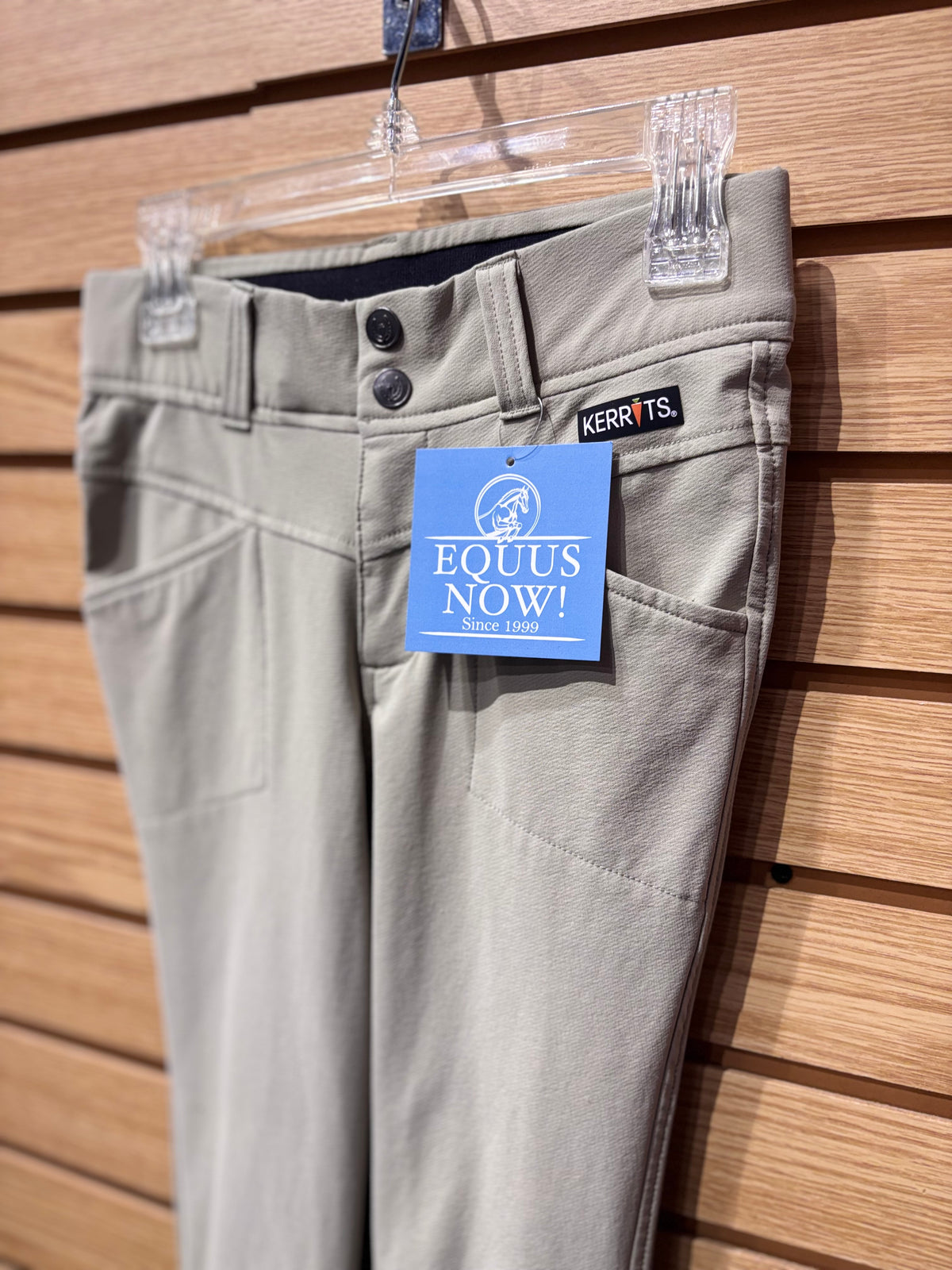 Used Large Kerrits Knee Patch Jods Tan