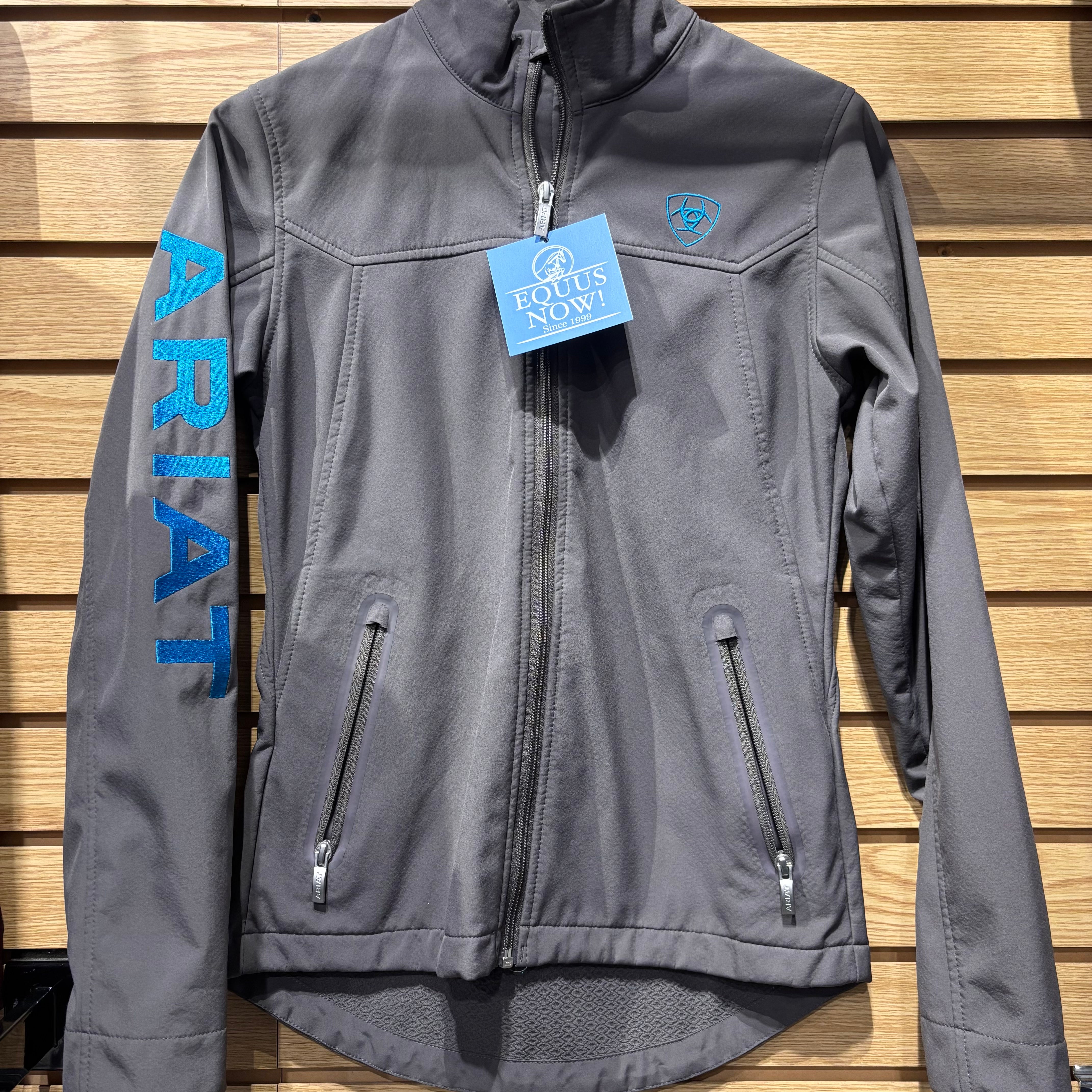 Used XS Grey/Blue Ariat Softshell Jacket
