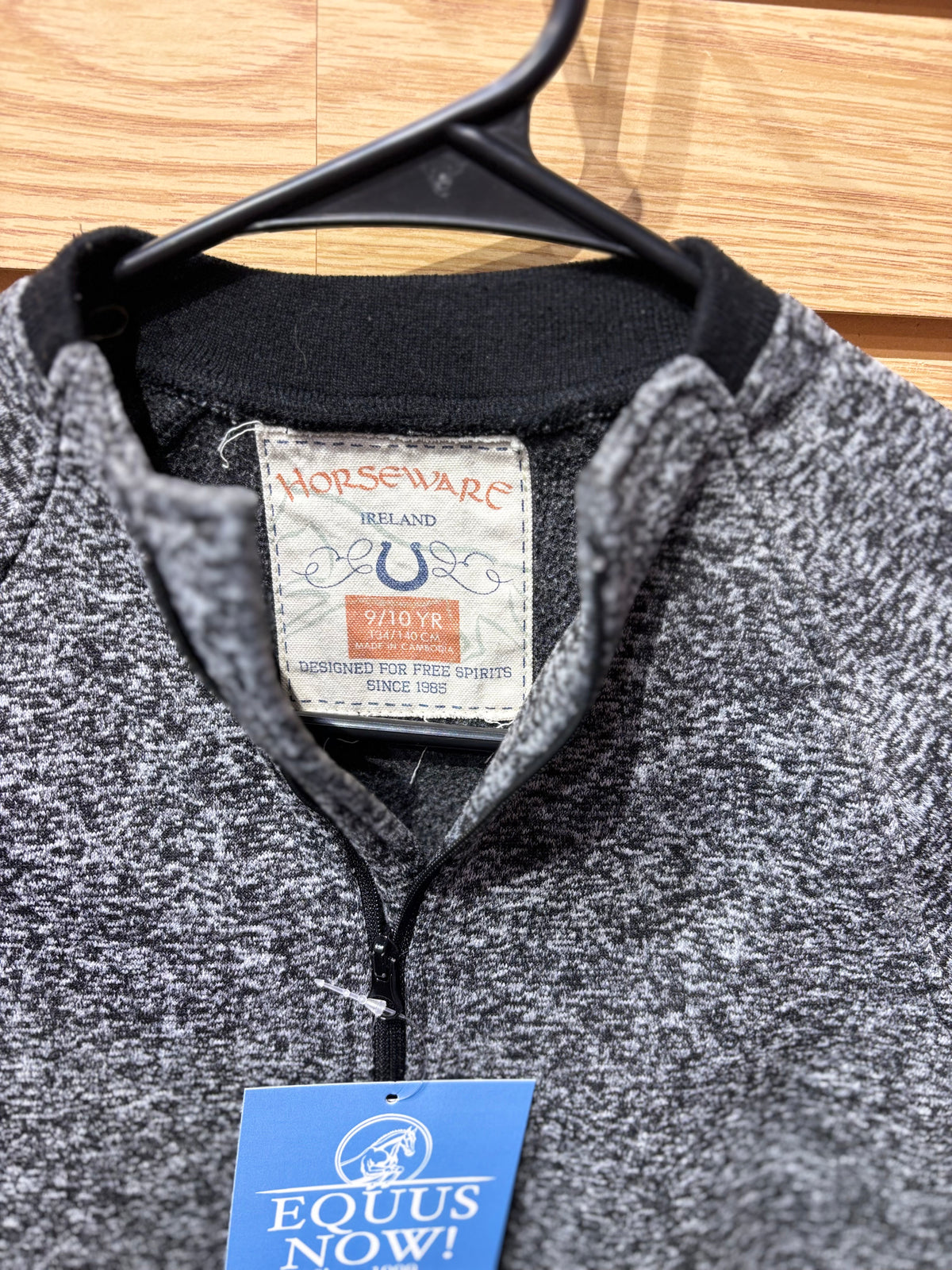 Used Youth 9/10 Grey Hoseware Ireland 1/4 Zip Fleece