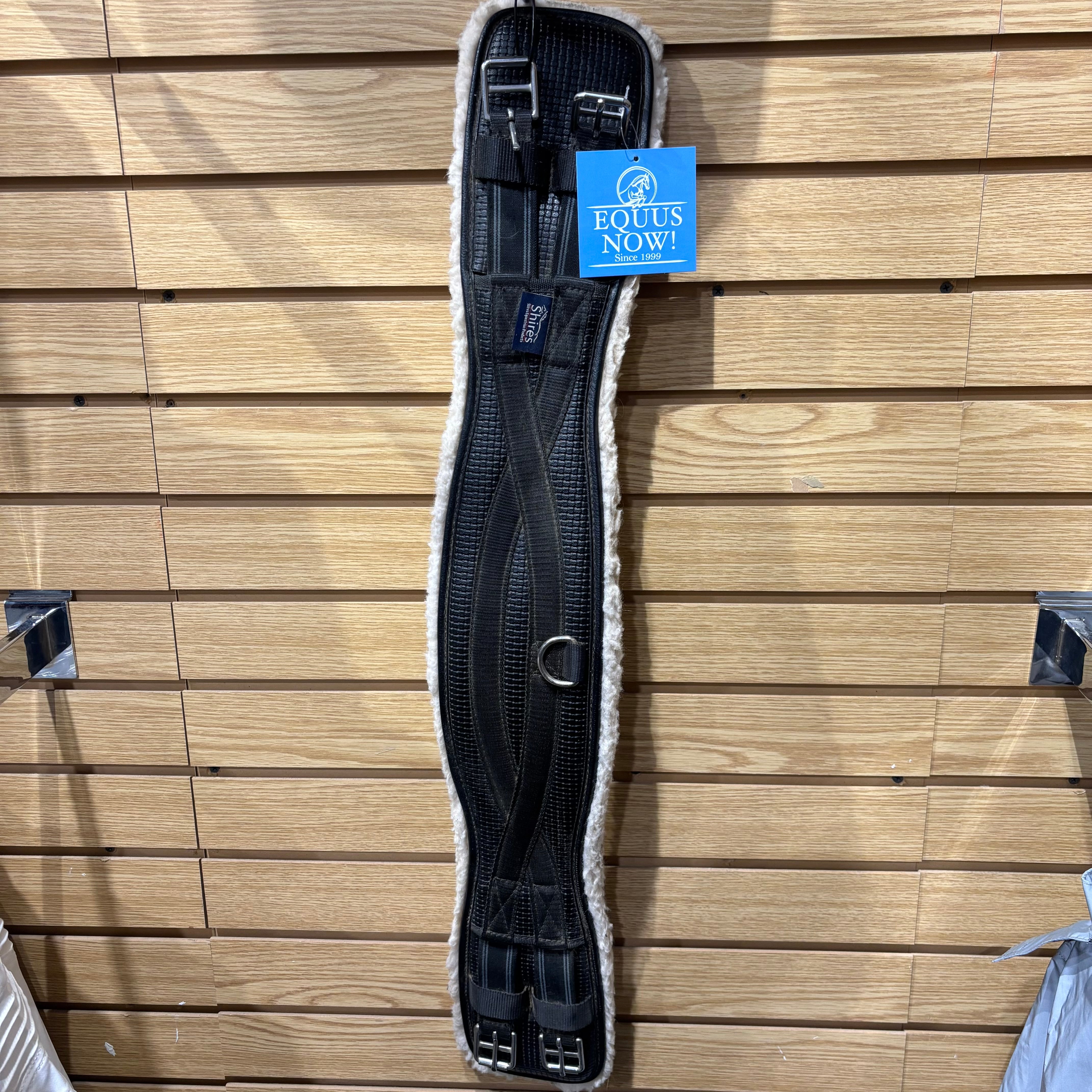 Used Shires 30" Black Fleece Dressage Girth