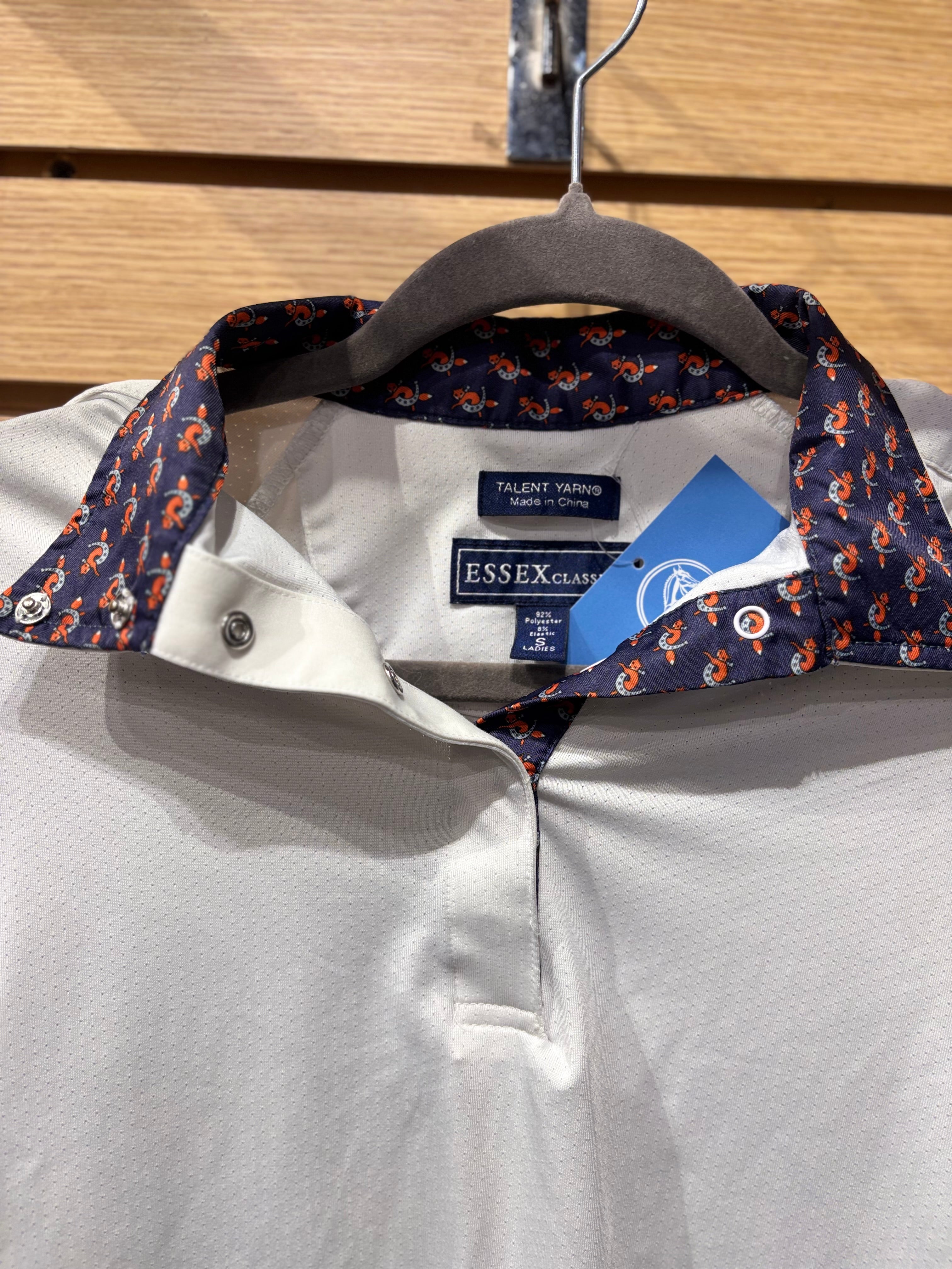 Used Small White Essex Classics Long Sleeve Show Shirt