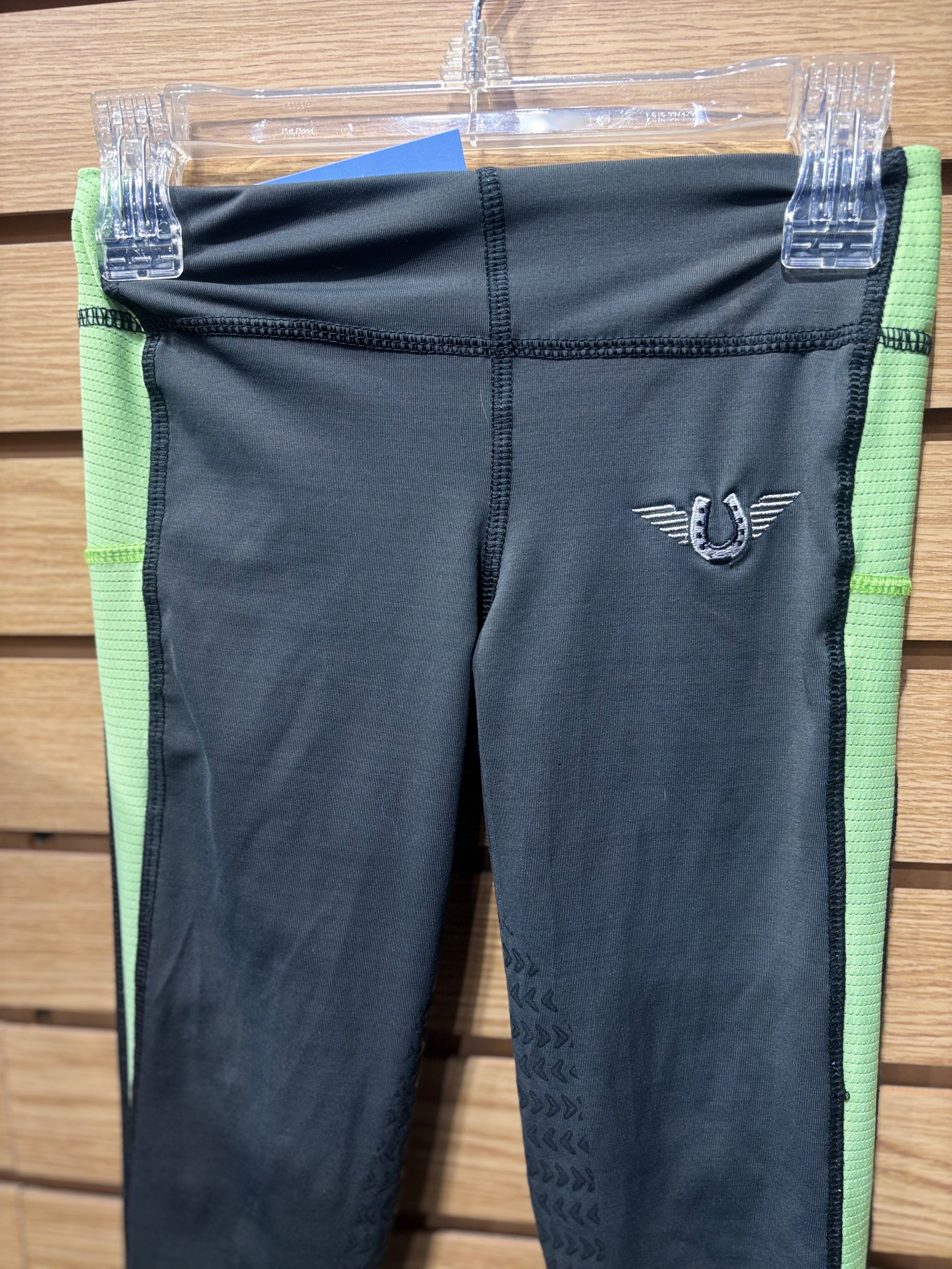Used Youth XS Grey Tuffrider Tights