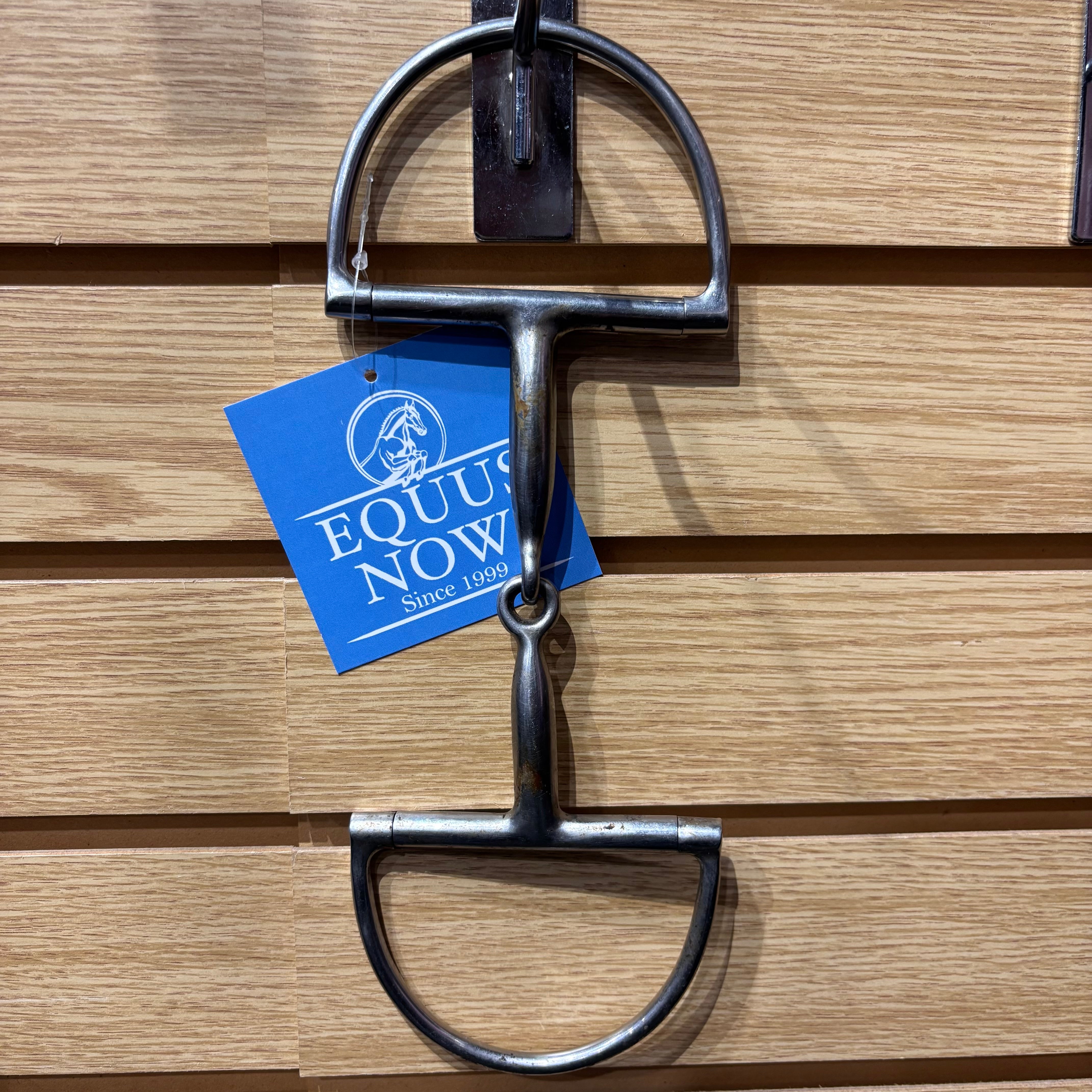 Used 5" Centaur D ring Single Jointed Snaffle