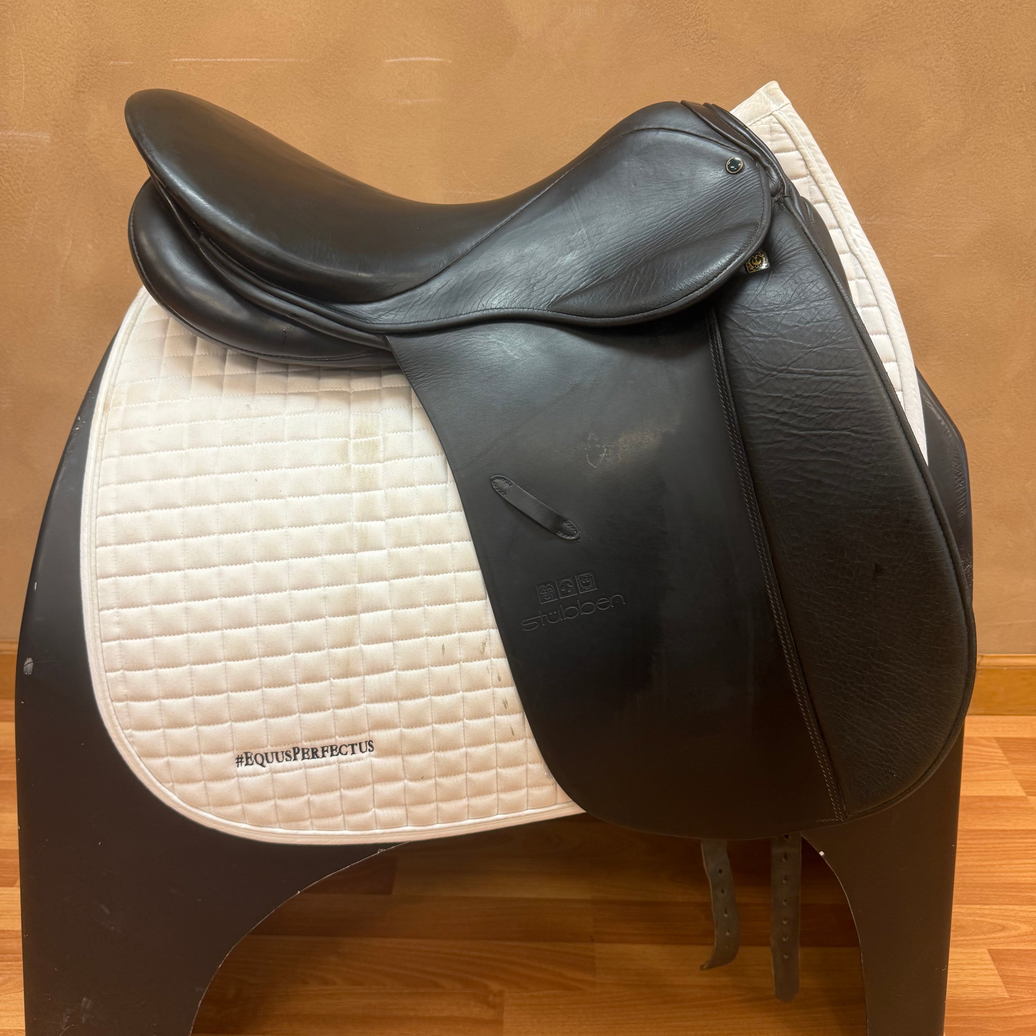 Used Stubben Scandica Dressage Saddle 19" Wide Tree