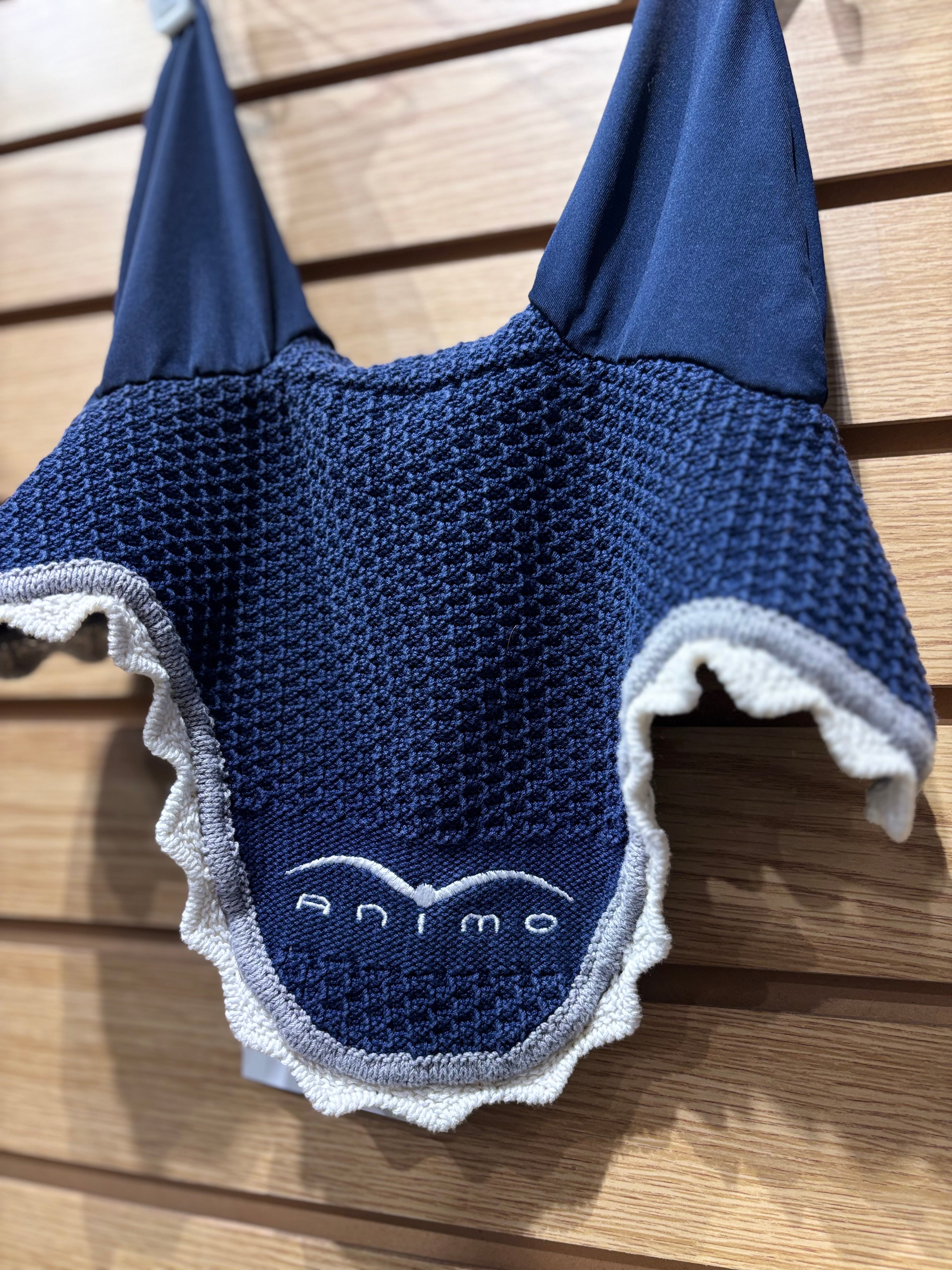 Used Large Navy Animo Ear Bonnet