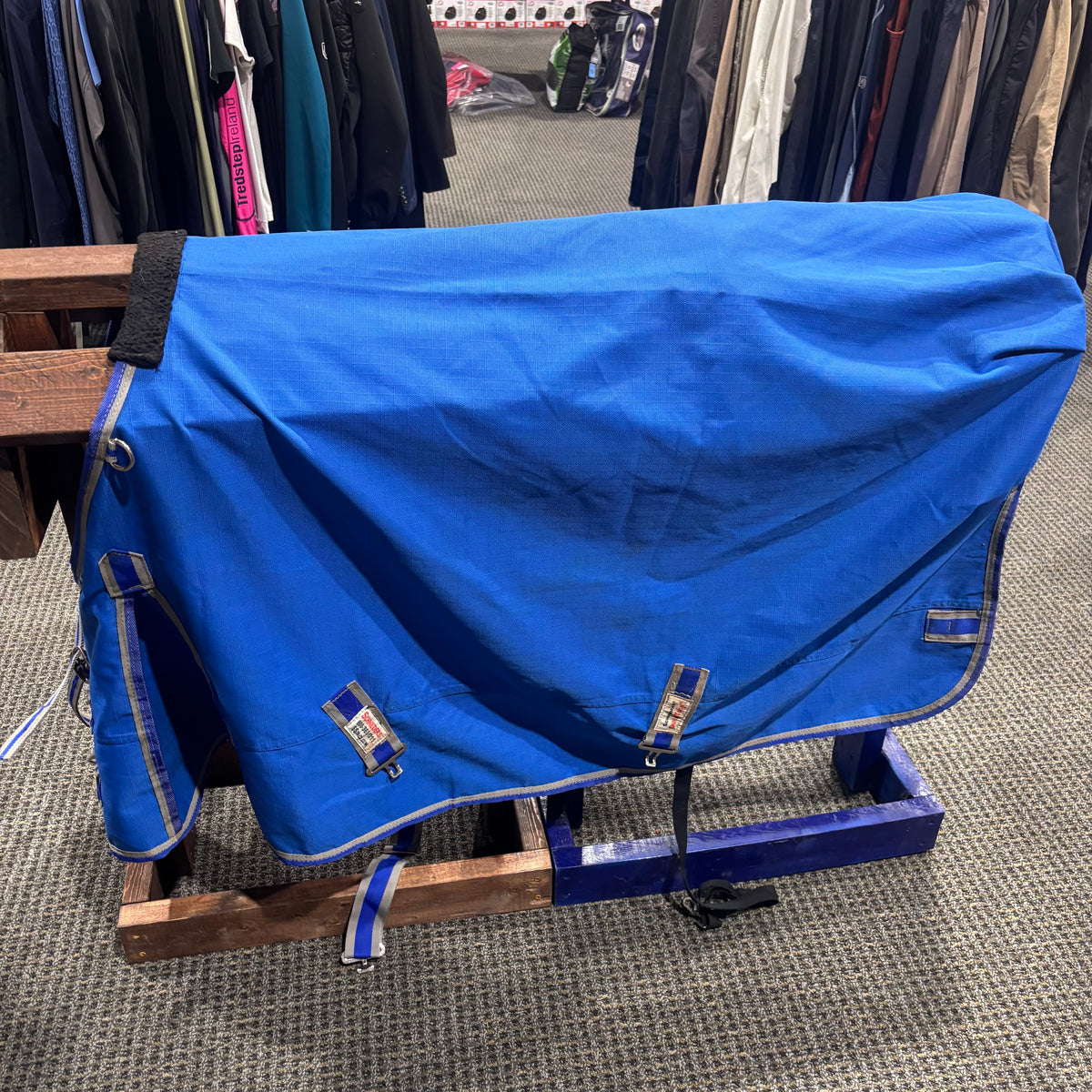 Used 58" Blue Schneiders Saddlery Turnout Sheet