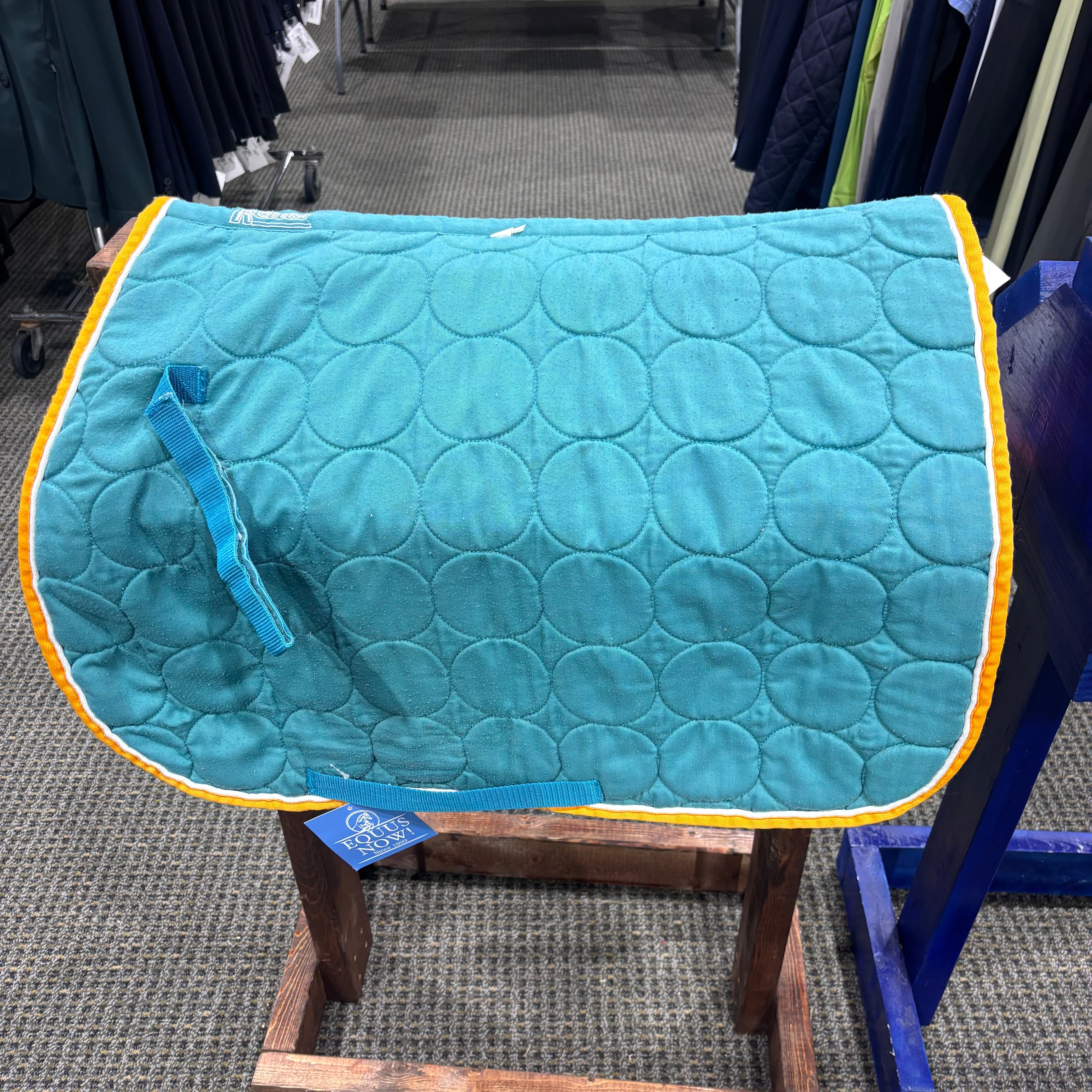Used Full Teal/Orange Roma Saddle Pad