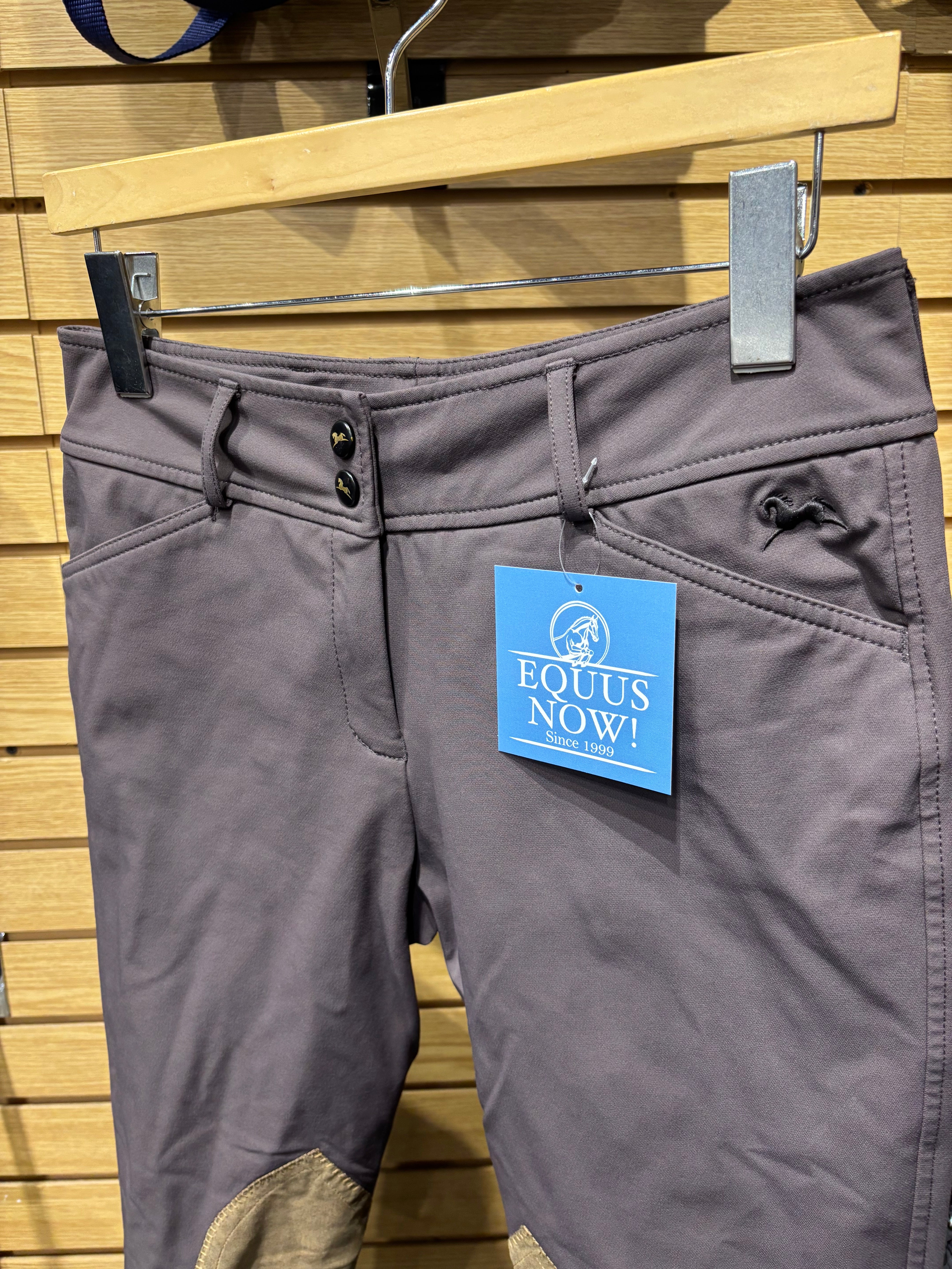 Used RJ Classics 28R Plum Knee Patch Breeches