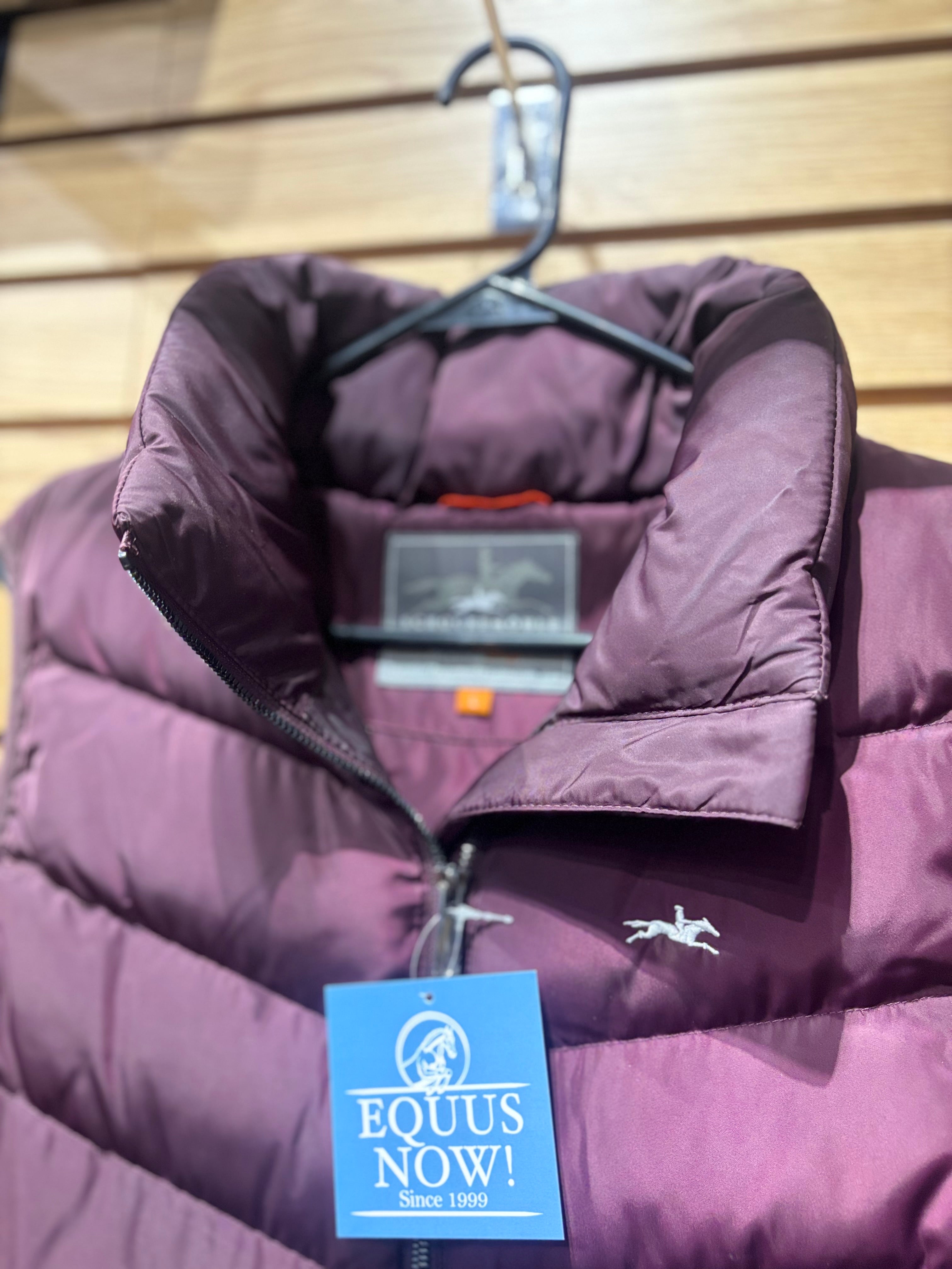 Used Large Plum Schockemohle Puffer Vest