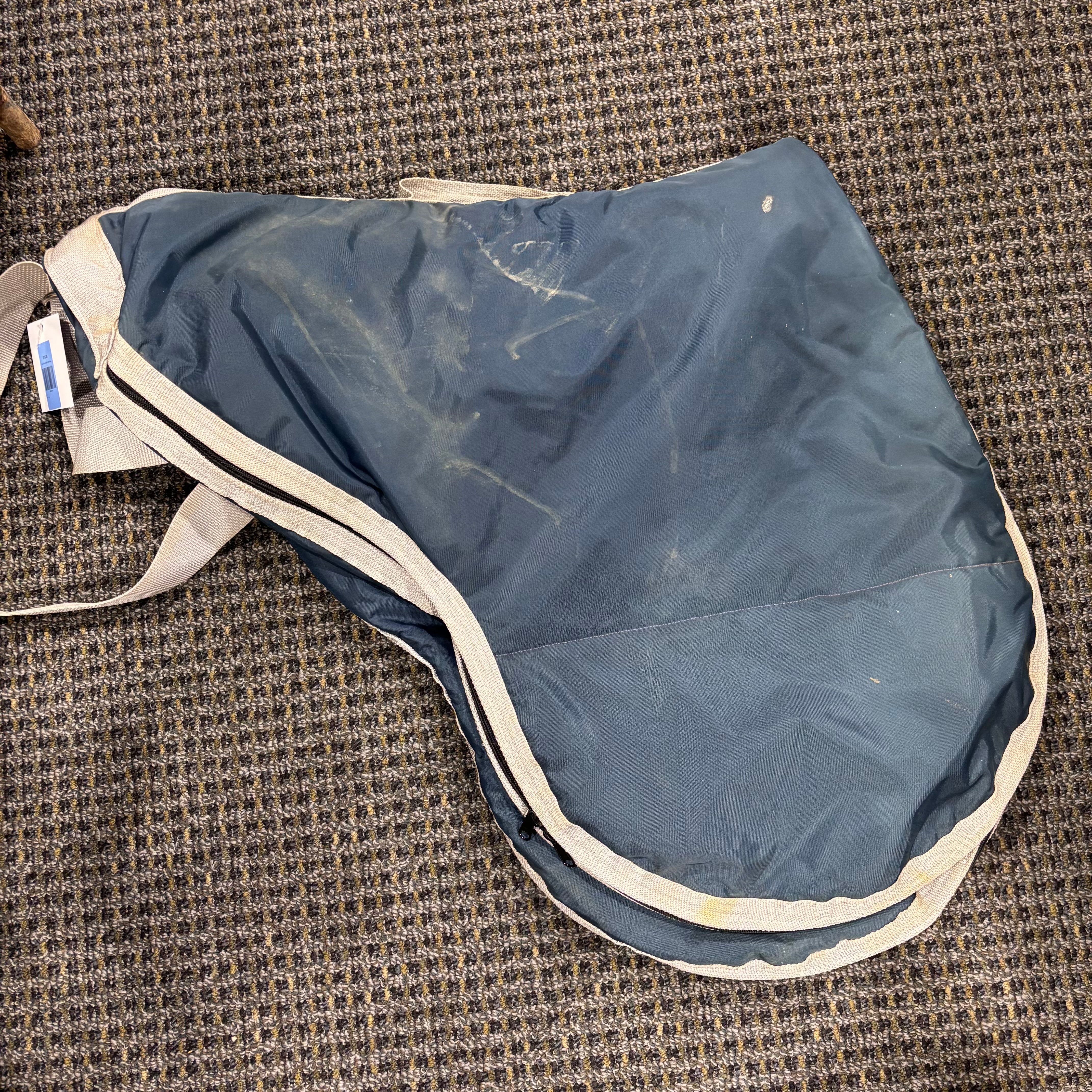 Used Blue Saddle Carry Bag